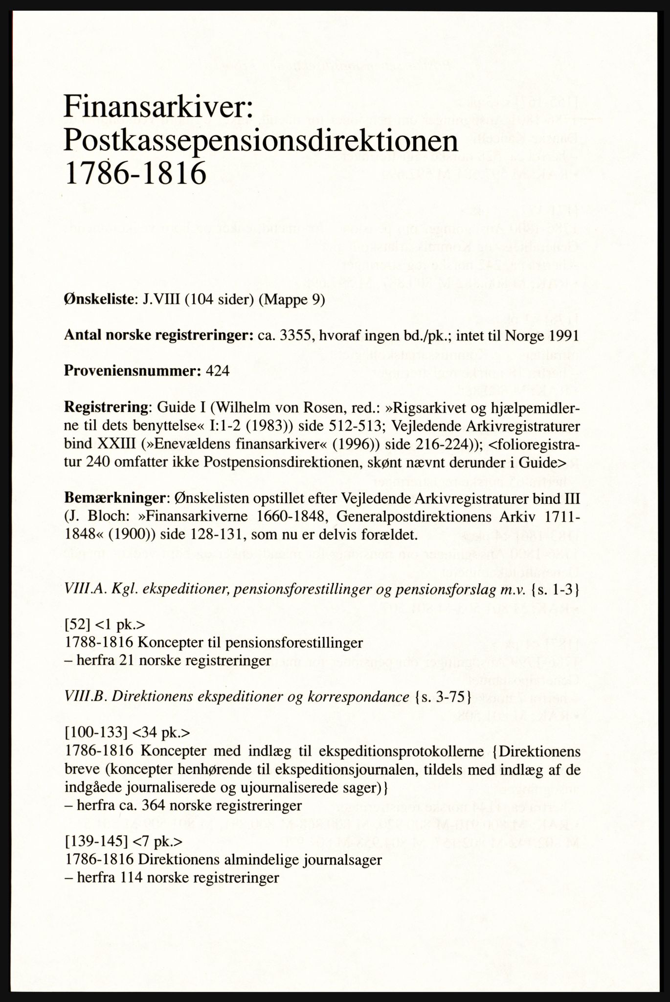 Publikasjoner utgitt av Arkivverket, PUBL/PUBL-001/A/0002: Erik Gøbel: NOREG, Tværregistratur over norgesrelevant materiale i Rigsarkivet i København (2000), 2000, s. 197
