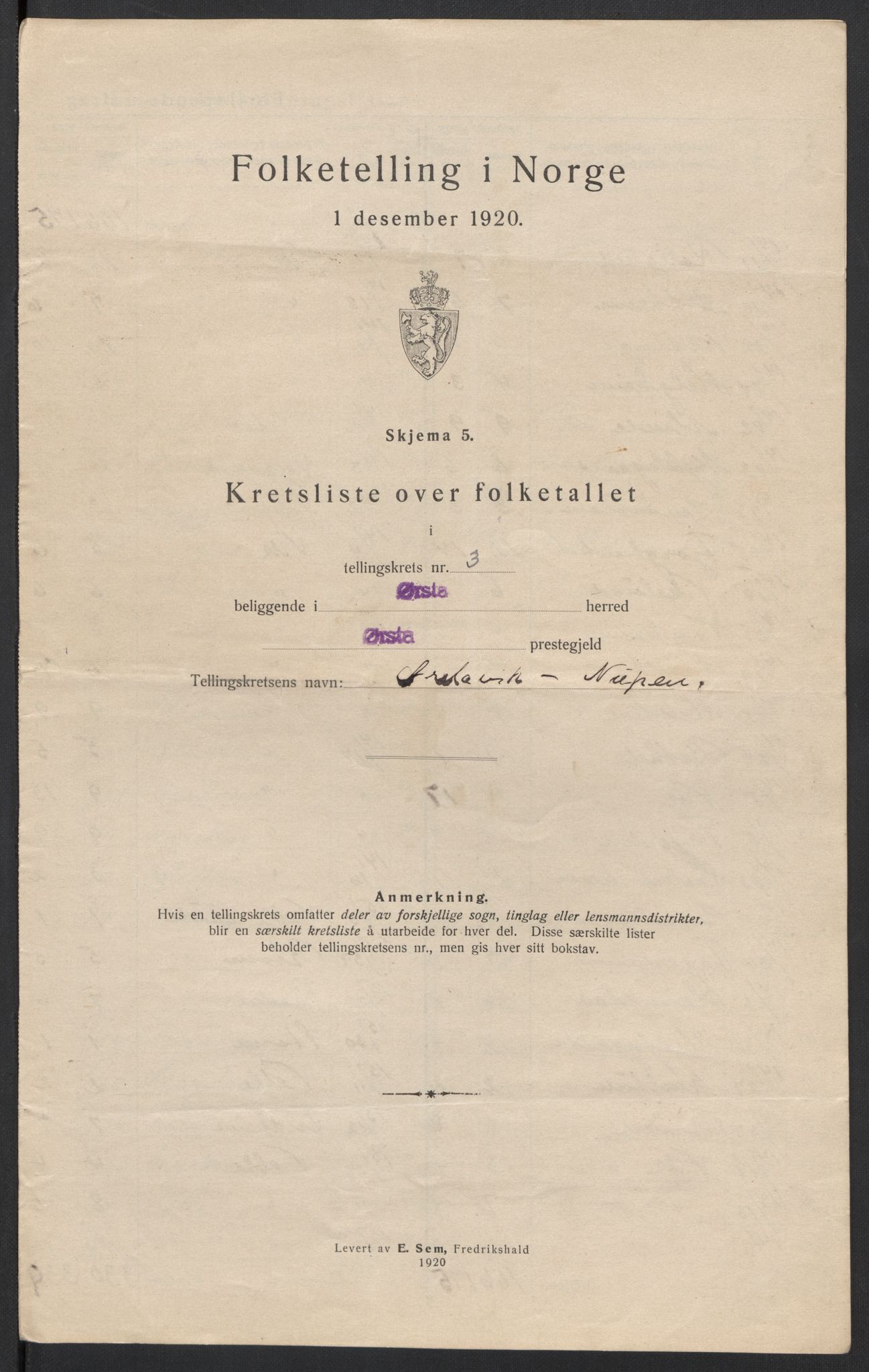 SAT, Folketelling 1920 for 1520 Ørsta herred, 1920, s. 12