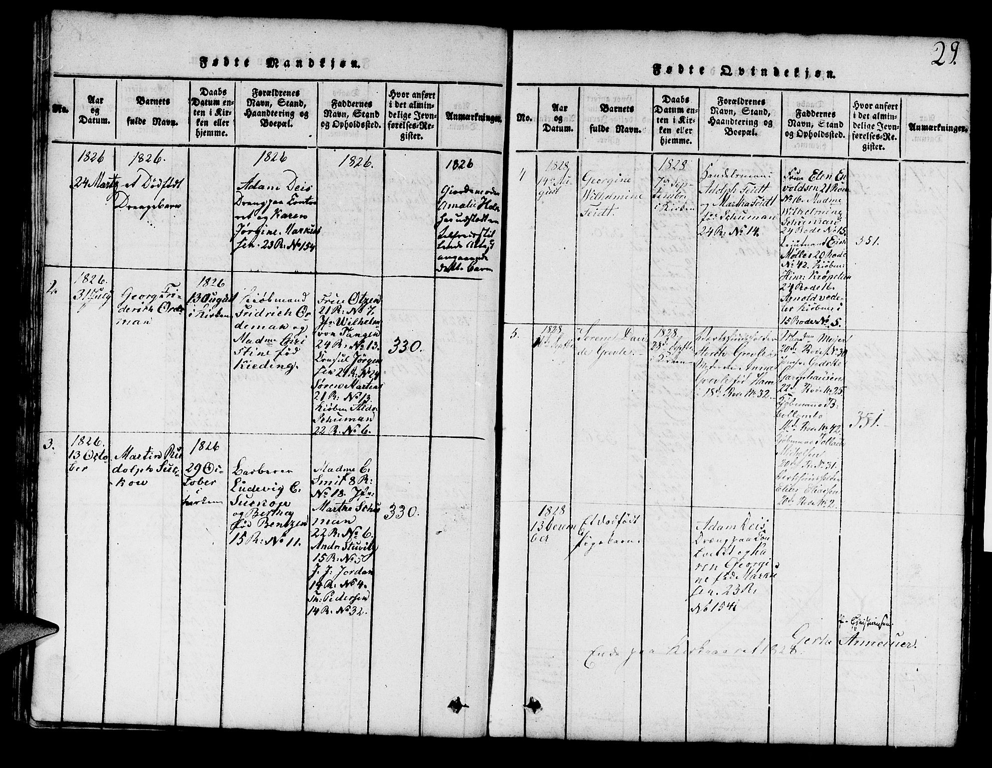 Mariakirken Sokneprestembete, AV/SAB-A-76901/H/Hab/L0001: Klokkerbok nr. A 1, 1815-1846, s. 29