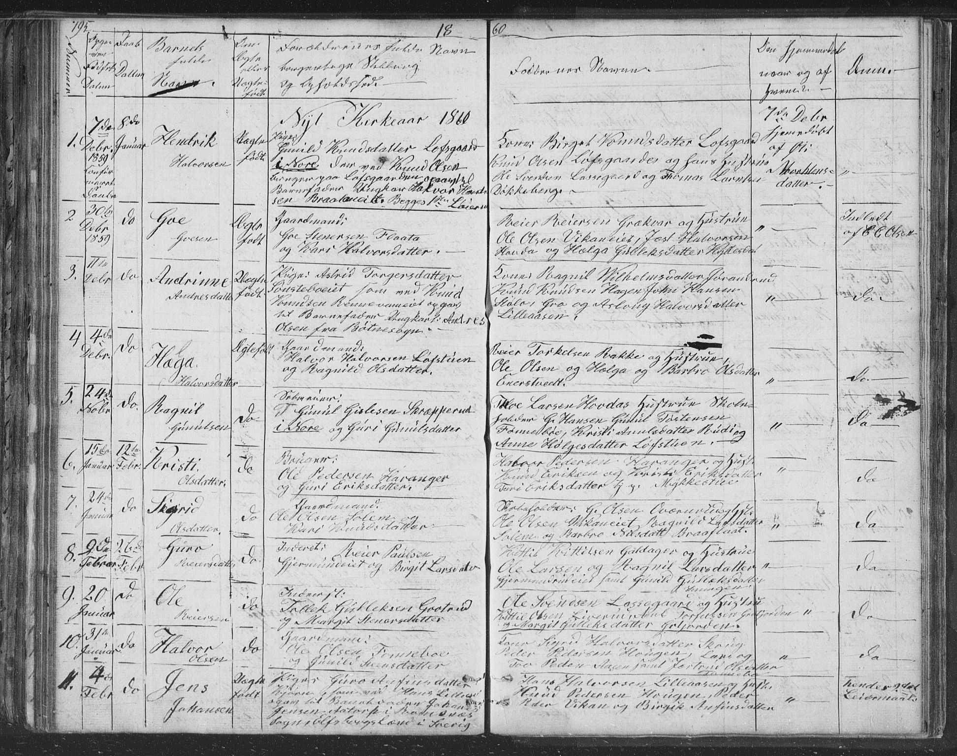 Nore kirkebøker, AV/SAKO-A-238/F/Fc/L0002: Ministerialbok nr. III 2, 1836-1861, s. 195