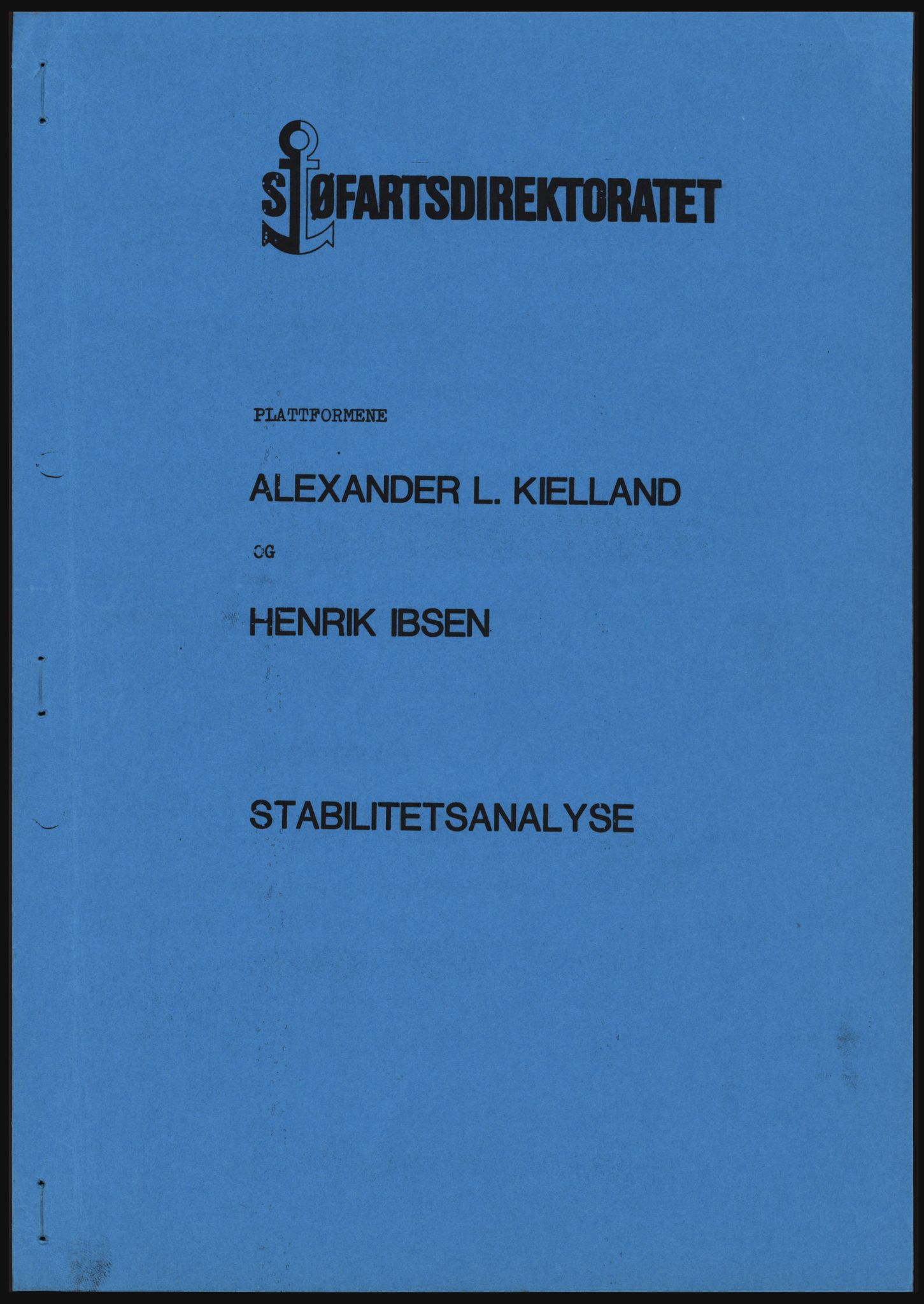 Sjøfartsdirektoratet med forløpere, generelt arkiv, RA/S-1407/D/Ds/Dsb/L0631: Flyttbare innretninger, 1976-1981