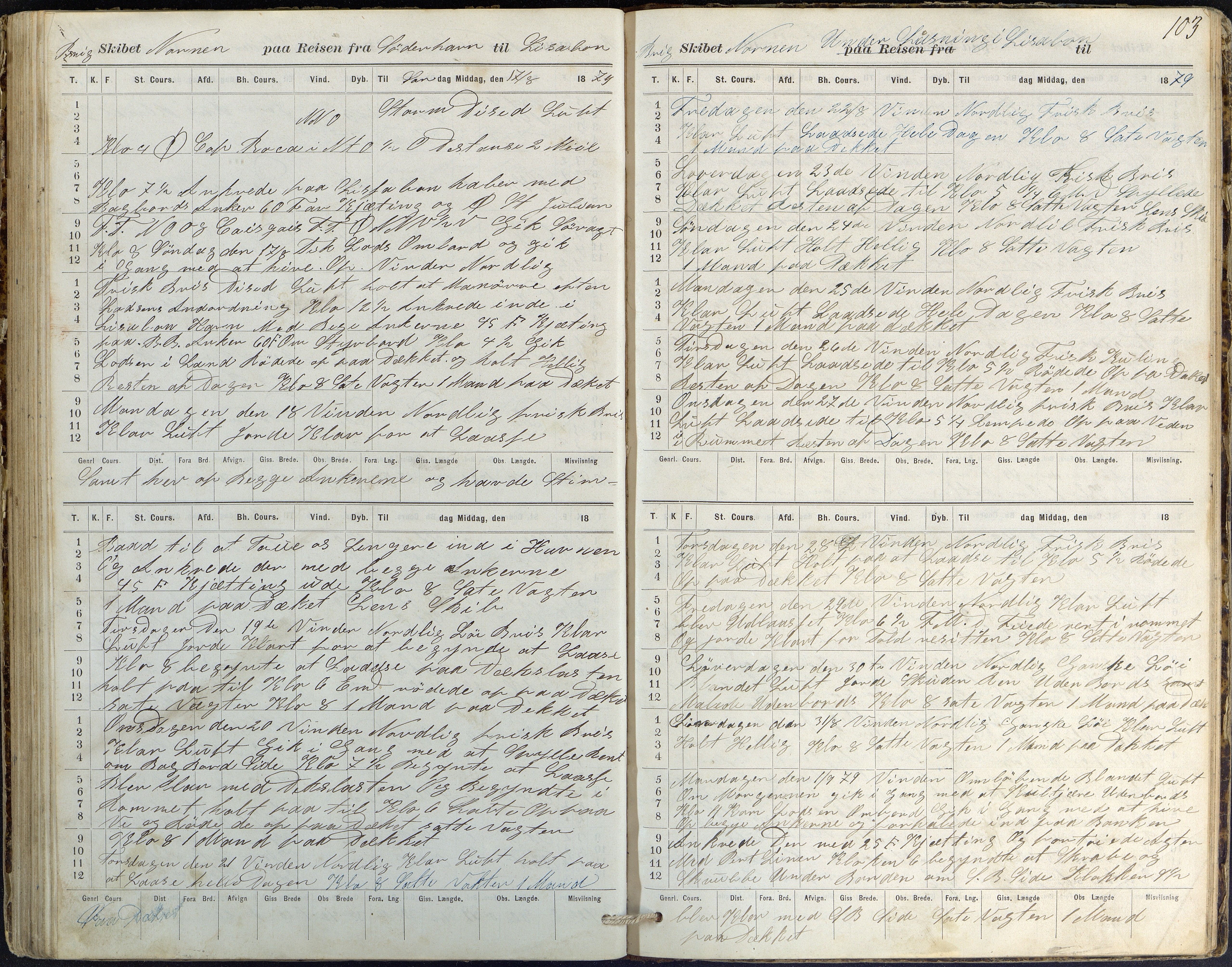 Fartøysarkivet, AAKS/PA-1934/F/L0244: Nornen (brigg), 1876-1880, s. 103