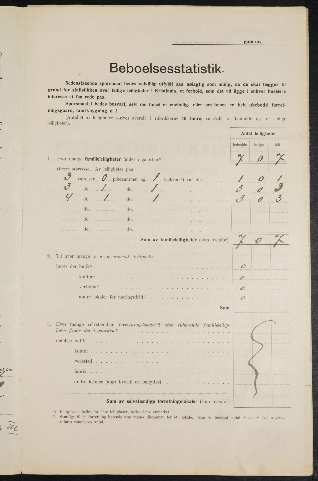 OBA, Kommunal folketelling 1.2.1914 for Kristiania, 1914, s. 57336