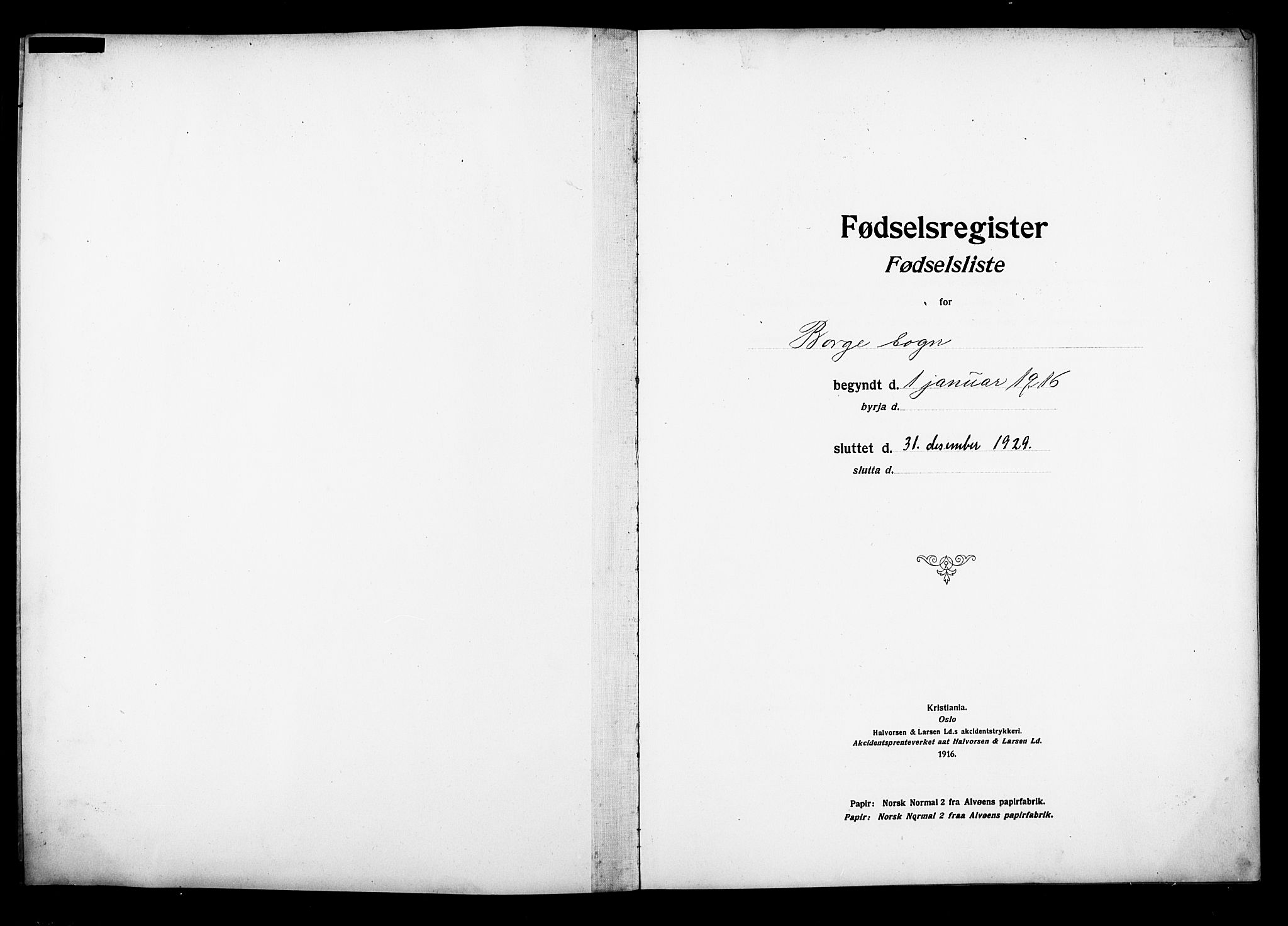 Ministerialprotokoller, klokkerbøker og fødselsregistre - Nordland, SAT/A-1459/880/L1145: Fødselsregister nr. 880.II.4.1, 1916-1929