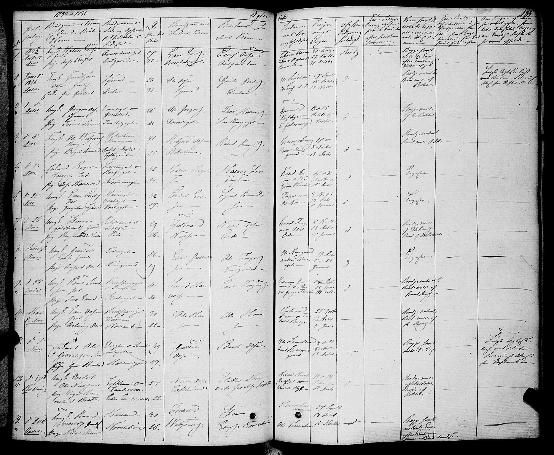 Rollag kirkebøker, SAKO/A-240/F/Fa/L0007: Ministerialbok nr. I 7, 1828-1847, s. 185
