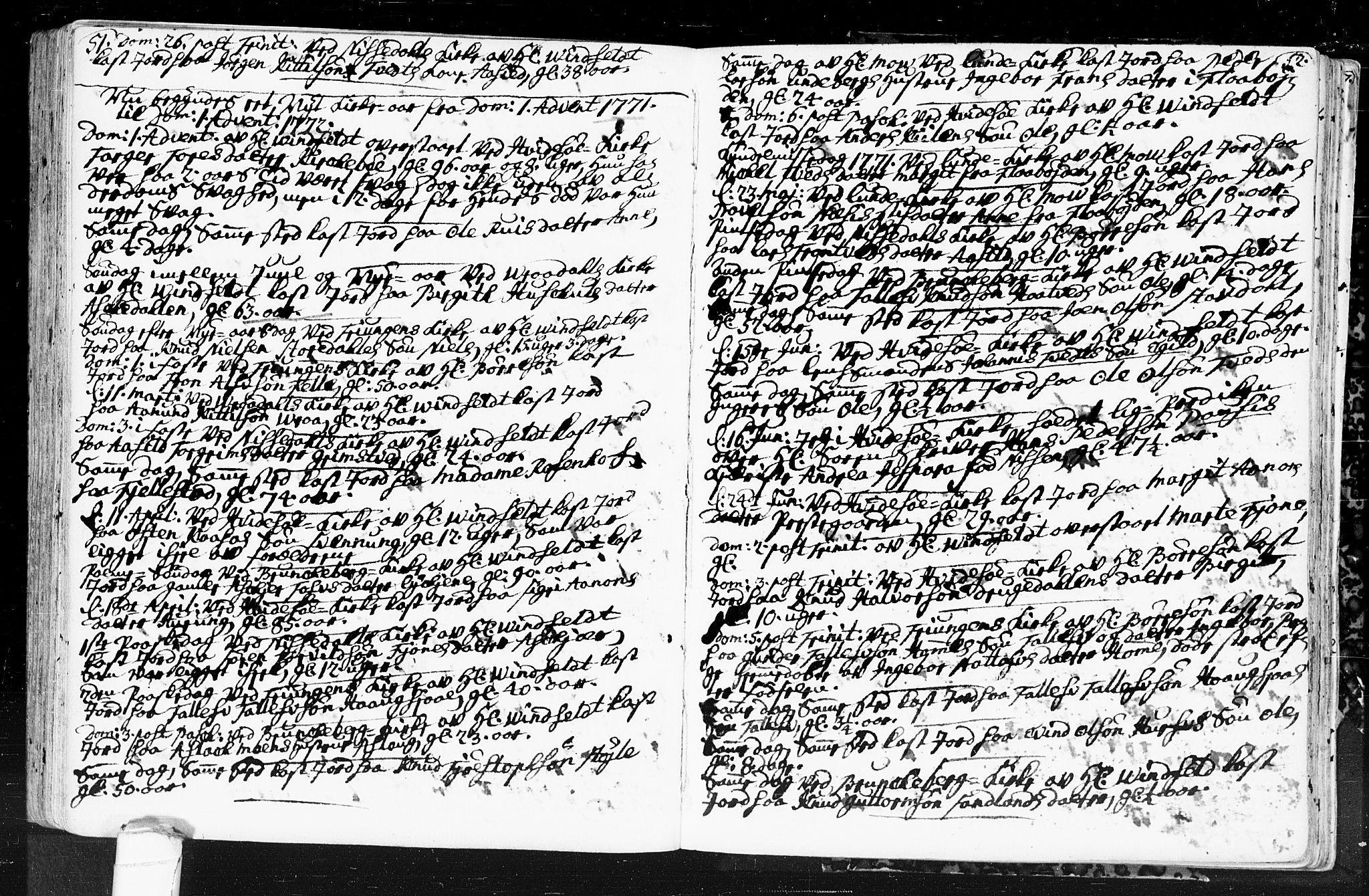 Kviteseid kirkebøker, AV/SAKO-A-276/F/Fa/L0001: Ministerialbok nr. I 1, 1754-1773, s. 51-52