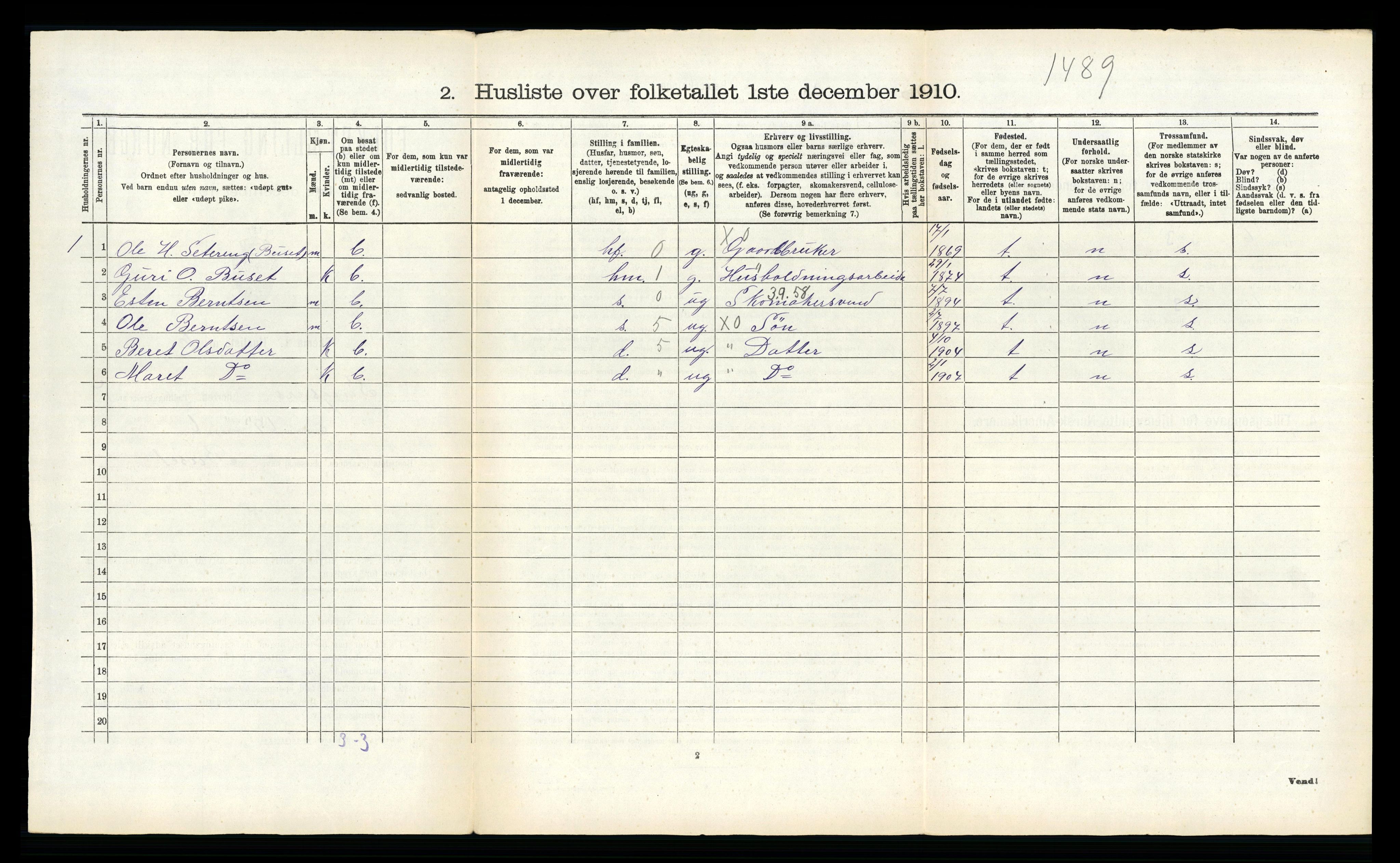 RA, Folketelling 1910 for 1646 Singsås herred, 1910, s. 525