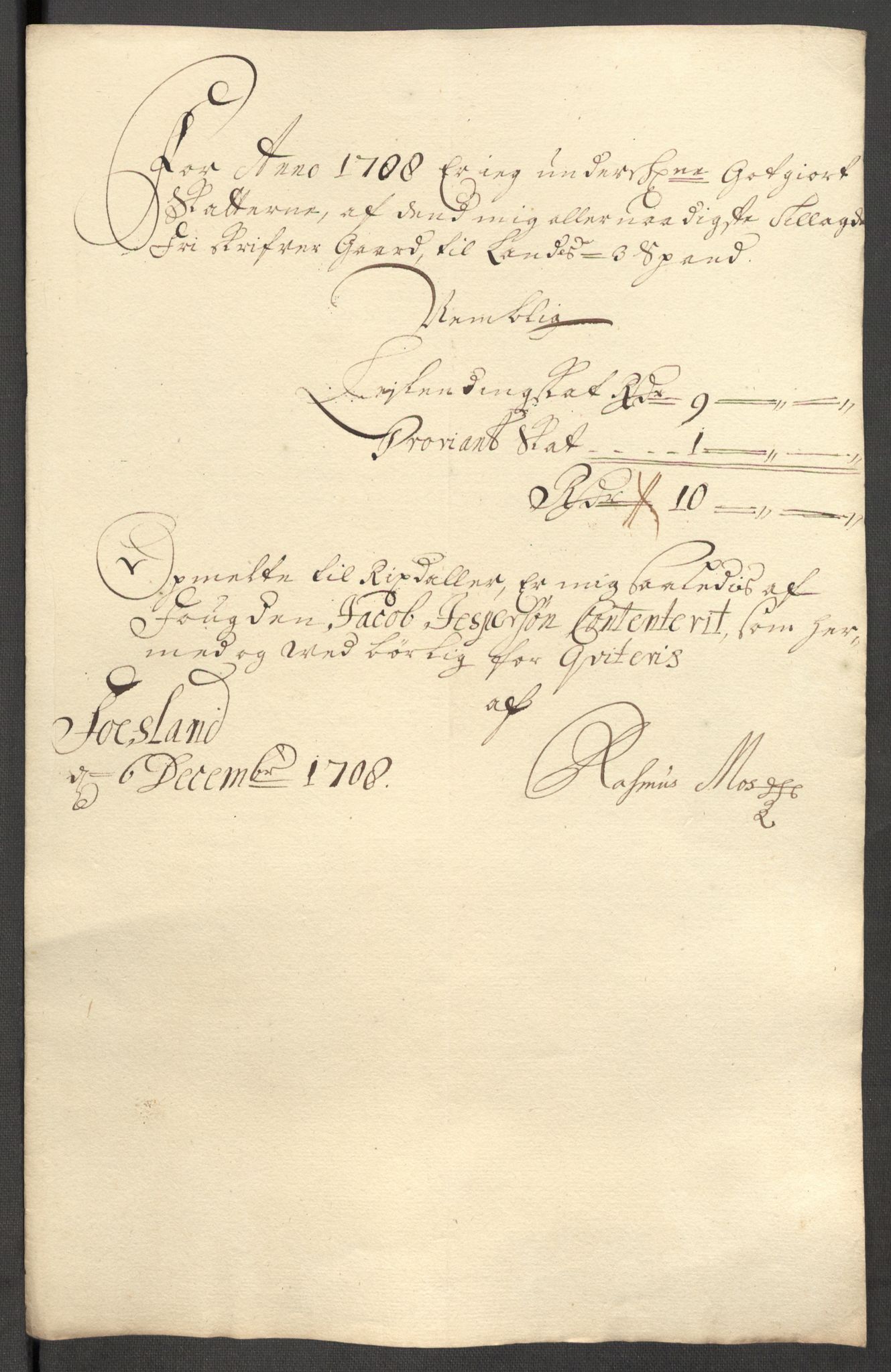 Rentekammeret inntil 1814, Reviderte regnskaper, Fogderegnskap, AV/RA-EA-4092/R64/L4430: Fogderegnskap Namdal, 1707-1708, s. 383