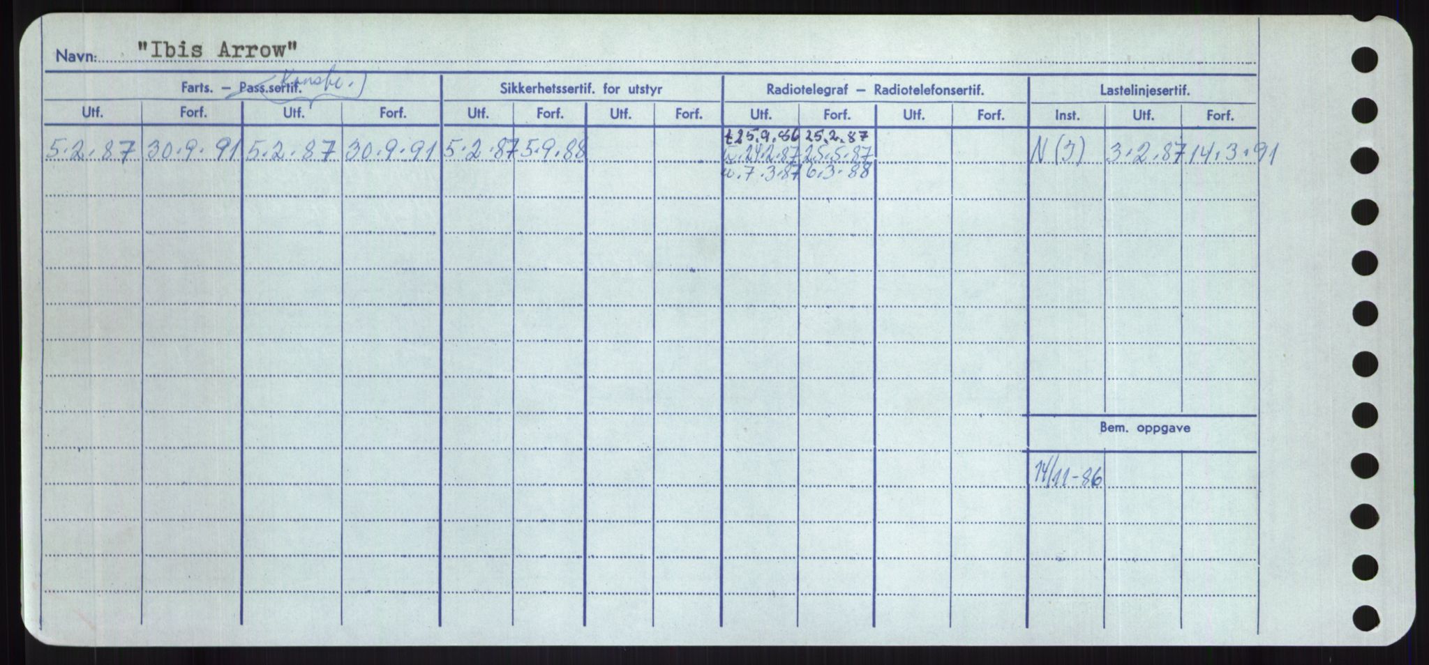 Sjøfartsdirektoratet med forløpere, Skipsmålingen, RA/S-1627/H/Hd/L0018: Fartøy, I, s. 14