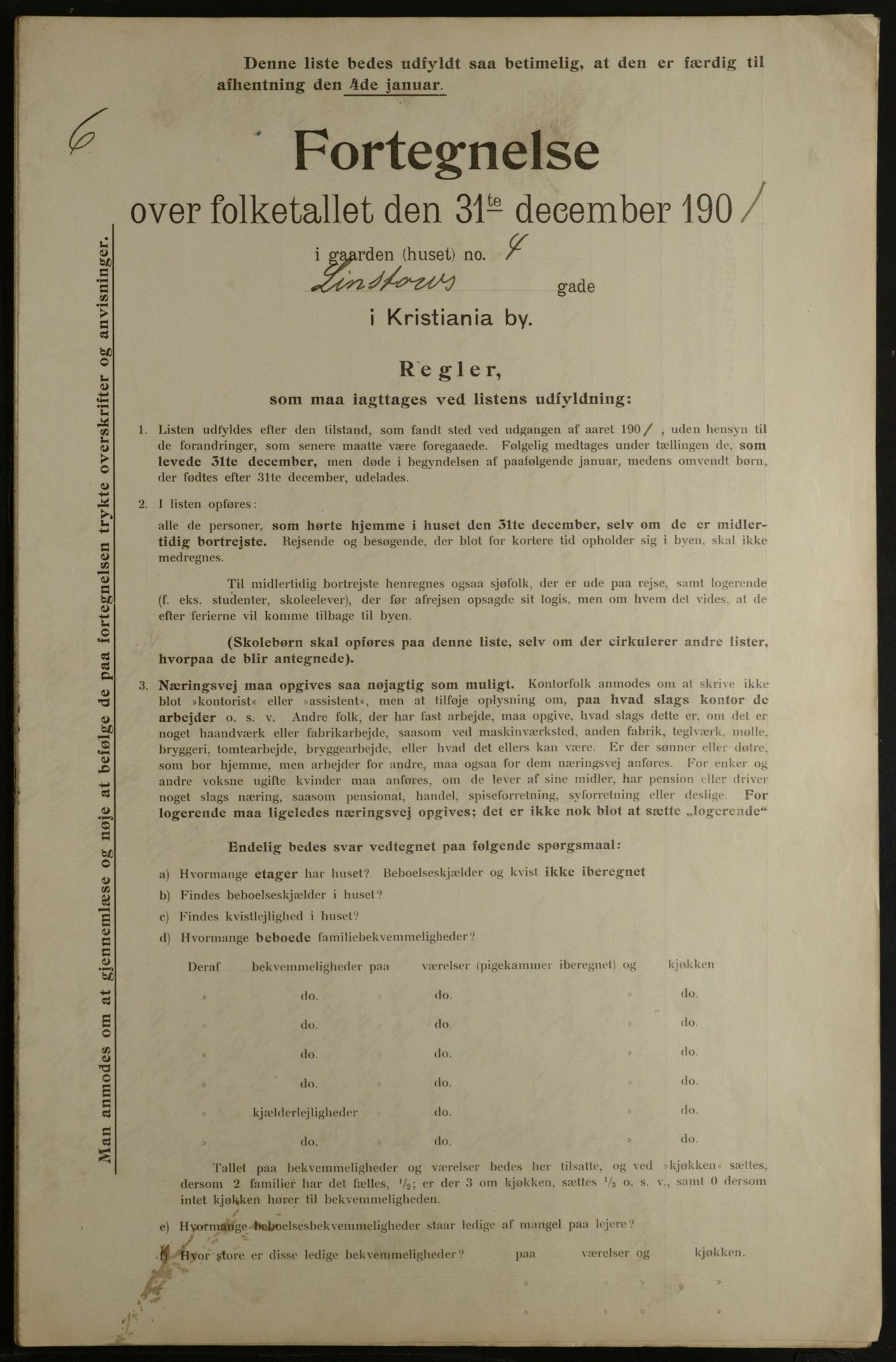 OBA, Kommunal folketelling 31.12.1901 for Kristiania kjøpstad, 1901, s. 8931