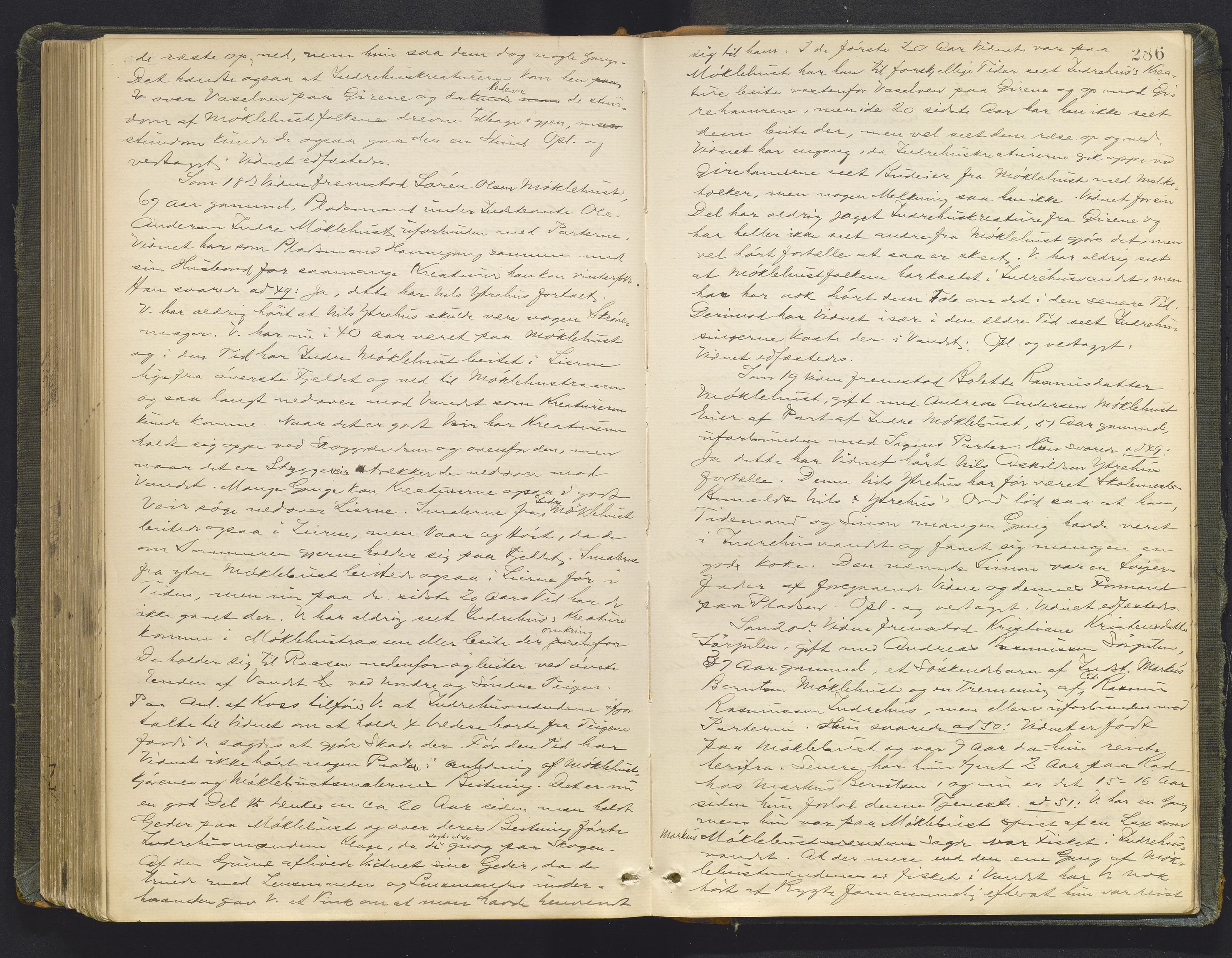 Sunnfjord tingrett, AV/SAB-A-3201/1/F/Fb/Fba/L0053: Ekstrarettsprotokoll, 1888-1897, s. 285b-286a