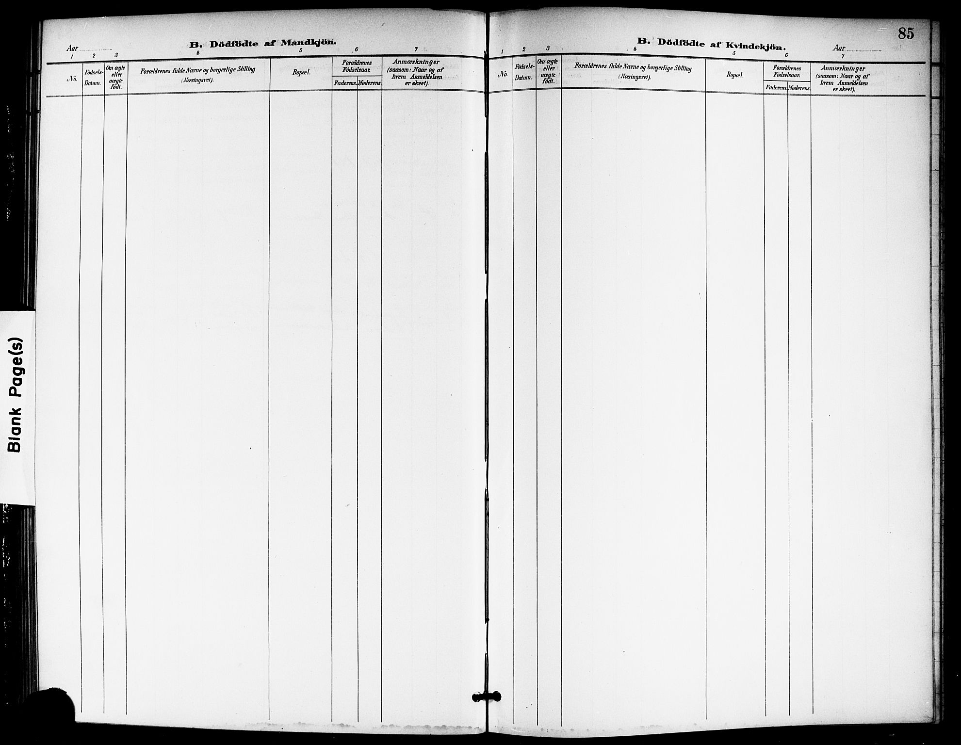 Ullensaker prestekontor Kirkebøker, SAO/A-10236a/G/Gb/L0001: Klokkerbok nr. II 1, 1901-1917, s. 85
