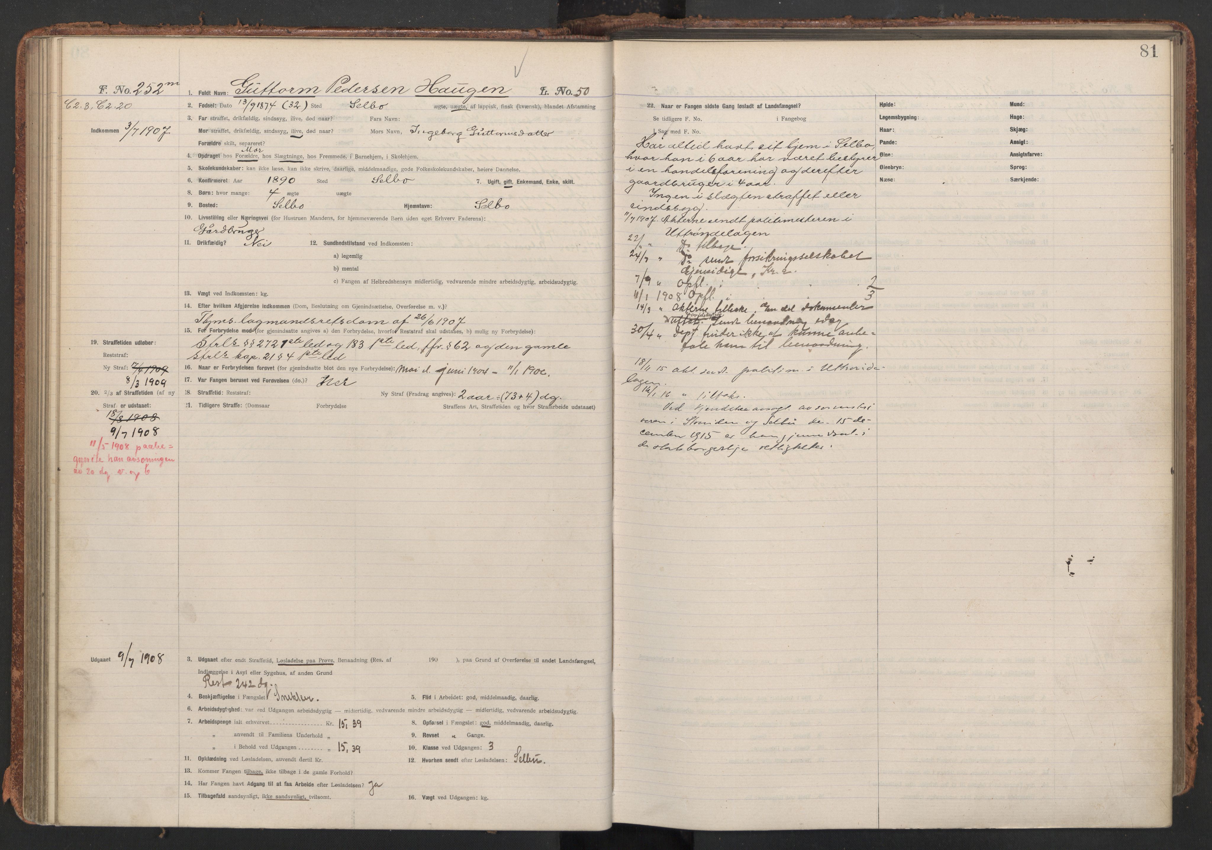 Botsfengslet, AV/RA-S-1539/D/Db/Dbb/L0041: 172m - 530m, 1907-1908, s. 81