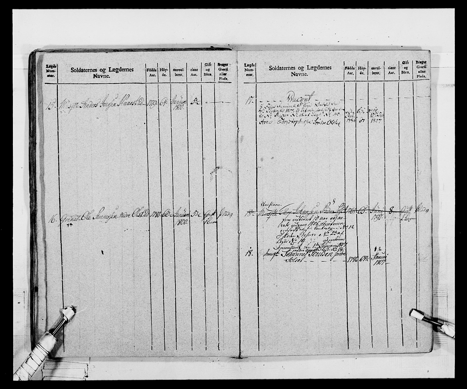 Generalitets- og kommissariatskollegiet, Det kongelige norske kommissariatskollegium, AV/RA-EA-5420/E/Eh/L0068: Opplandske nasjonale infanteriregiment, 1802-1805, s. 498