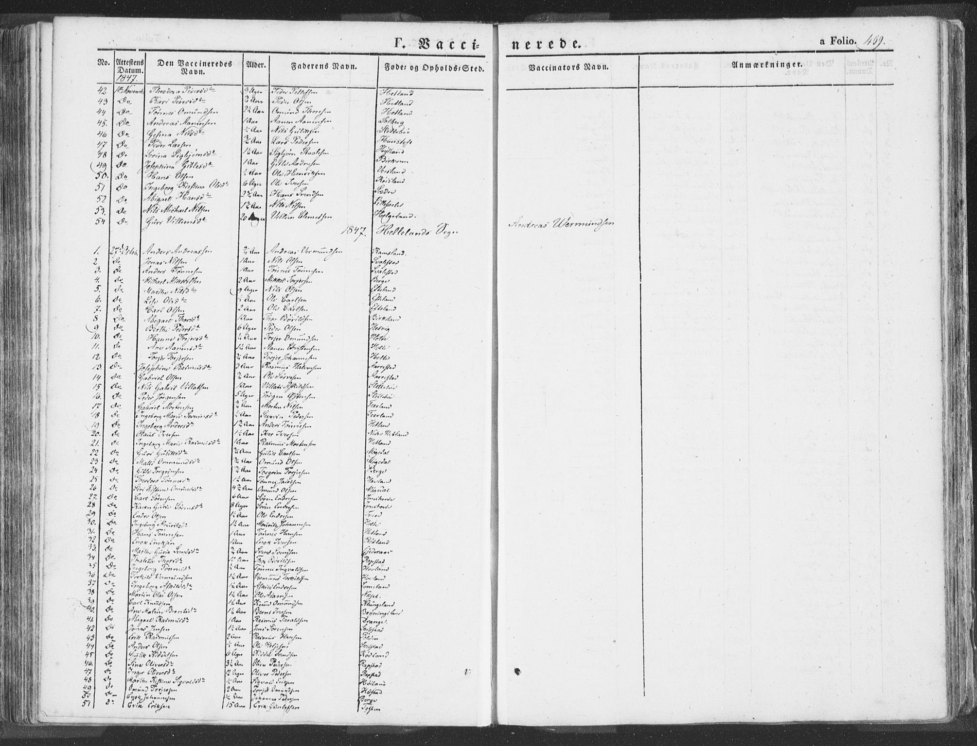 Helleland sokneprestkontor, AV/SAST-A-101810: Ministerialbok nr. A 6.2, 1834-1863, s. 459
