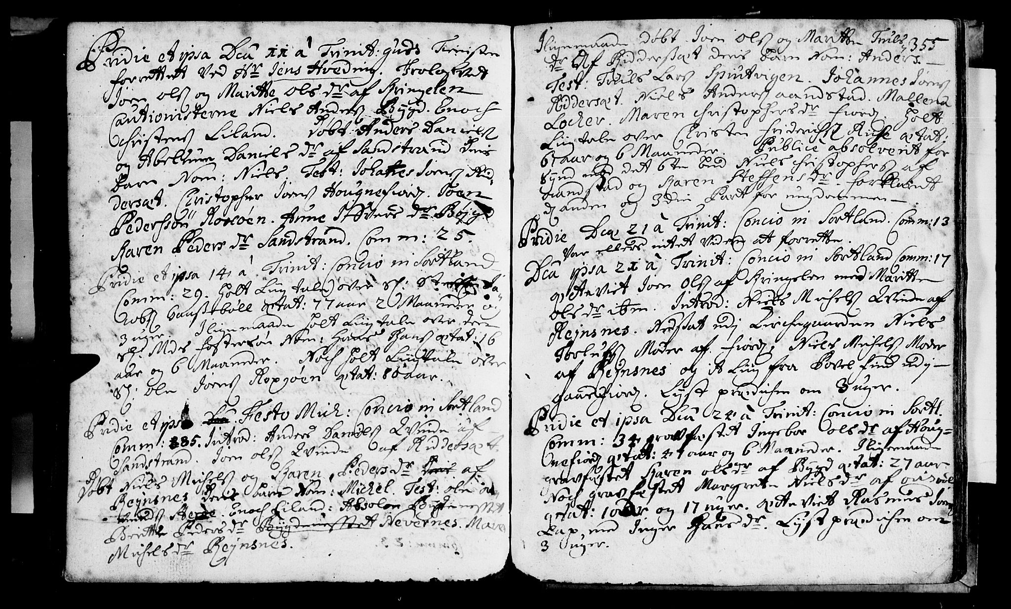 Ministerialprotokoller, klokkerbøker og fødselsregistre - Nordland, AV/SAT-A-1459/888/L1231: Ministerialbok nr. 888A01 /2, 1704-1729, s. 355