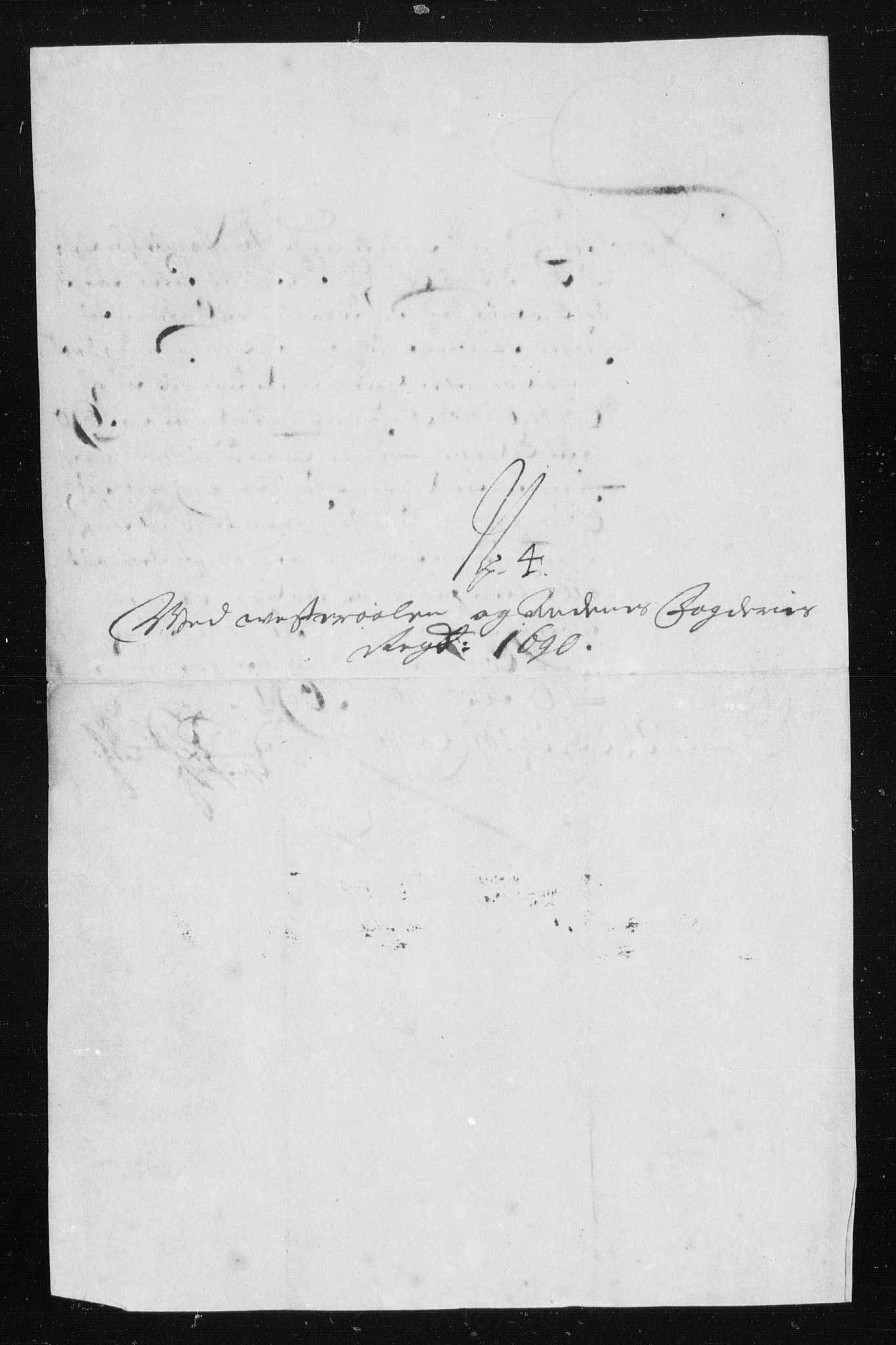 Rentekammeret inntil 1814, Reviderte regnskaper, Stiftamtstueregnskaper, Trondheim stiftamt og Nordland amt, AV/RA-EA-6044/R/Rh/L0015: Nordland amt, 1690