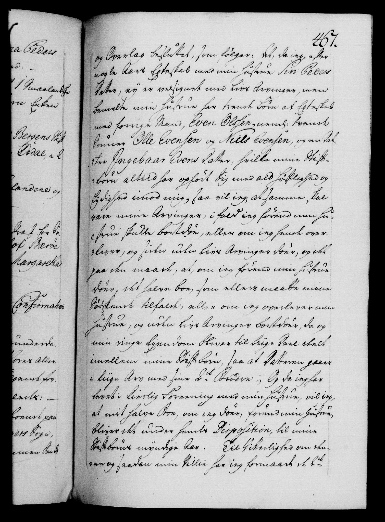Danske Kanselli 1572-1799, AV/RA-EA-3023/F/Fc/Fca/Fcaa/L0042: Norske registre, 1763-1766, s. 467a