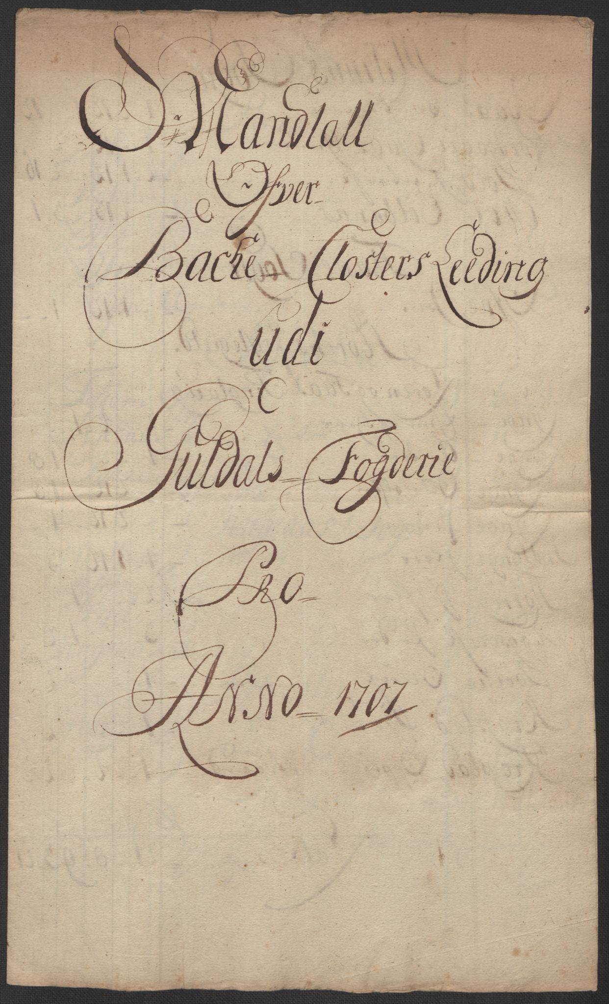 Rentekammeret inntil 1814, Reviderte regnskaper, Fogderegnskap, RA/EA-4092/R60/L3958: Fogderegnskap Orkdal og Gauldal, 1708, s. 516