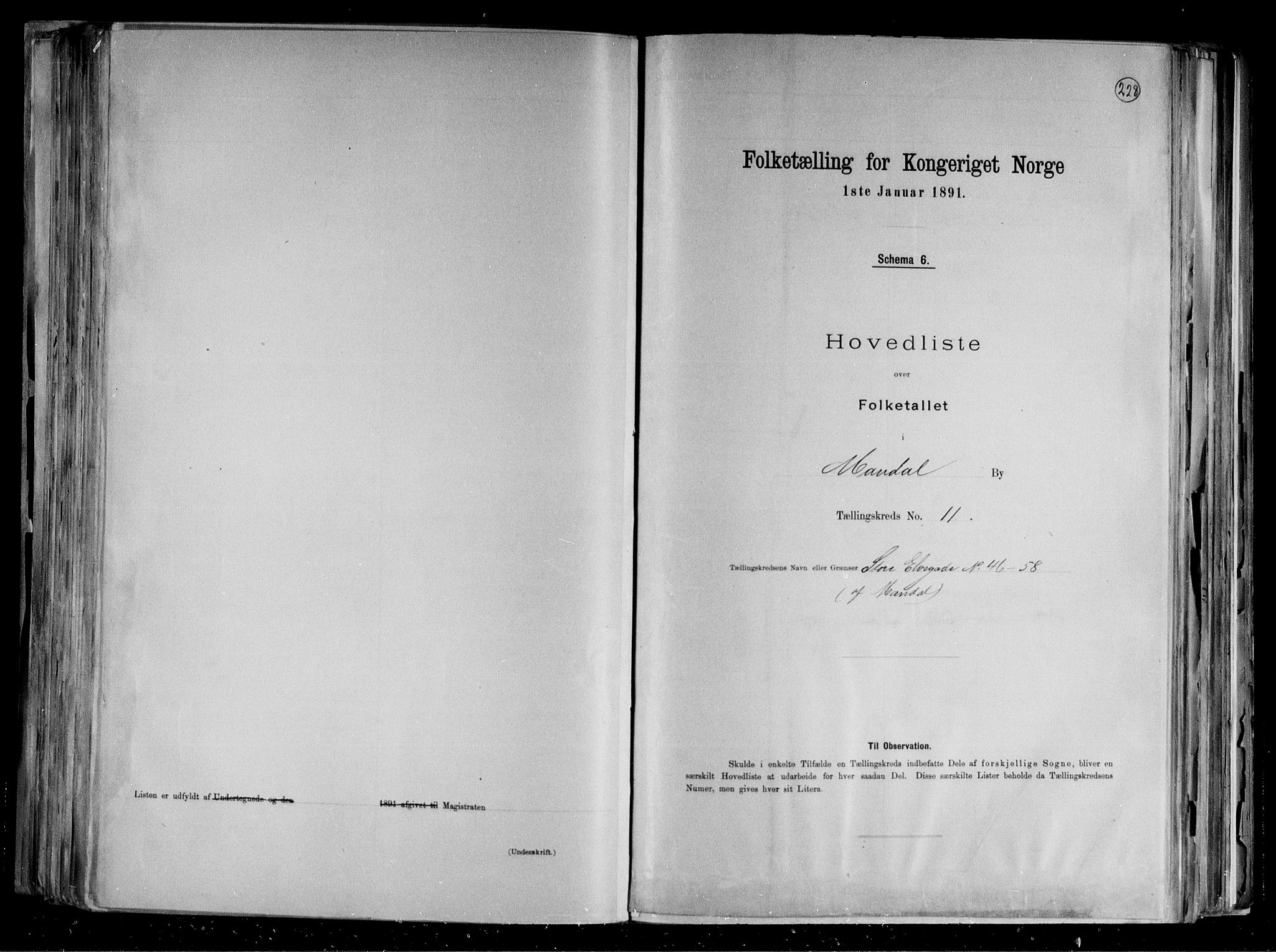 RA, Folketelling 1891 for 1002 Mandal ladested, 1891, s. 26