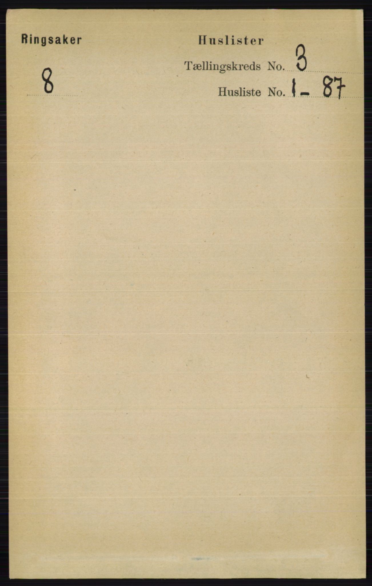 RA, Folketelling 1891 for 0412 Ringsaker herred, 1891, s. 1161