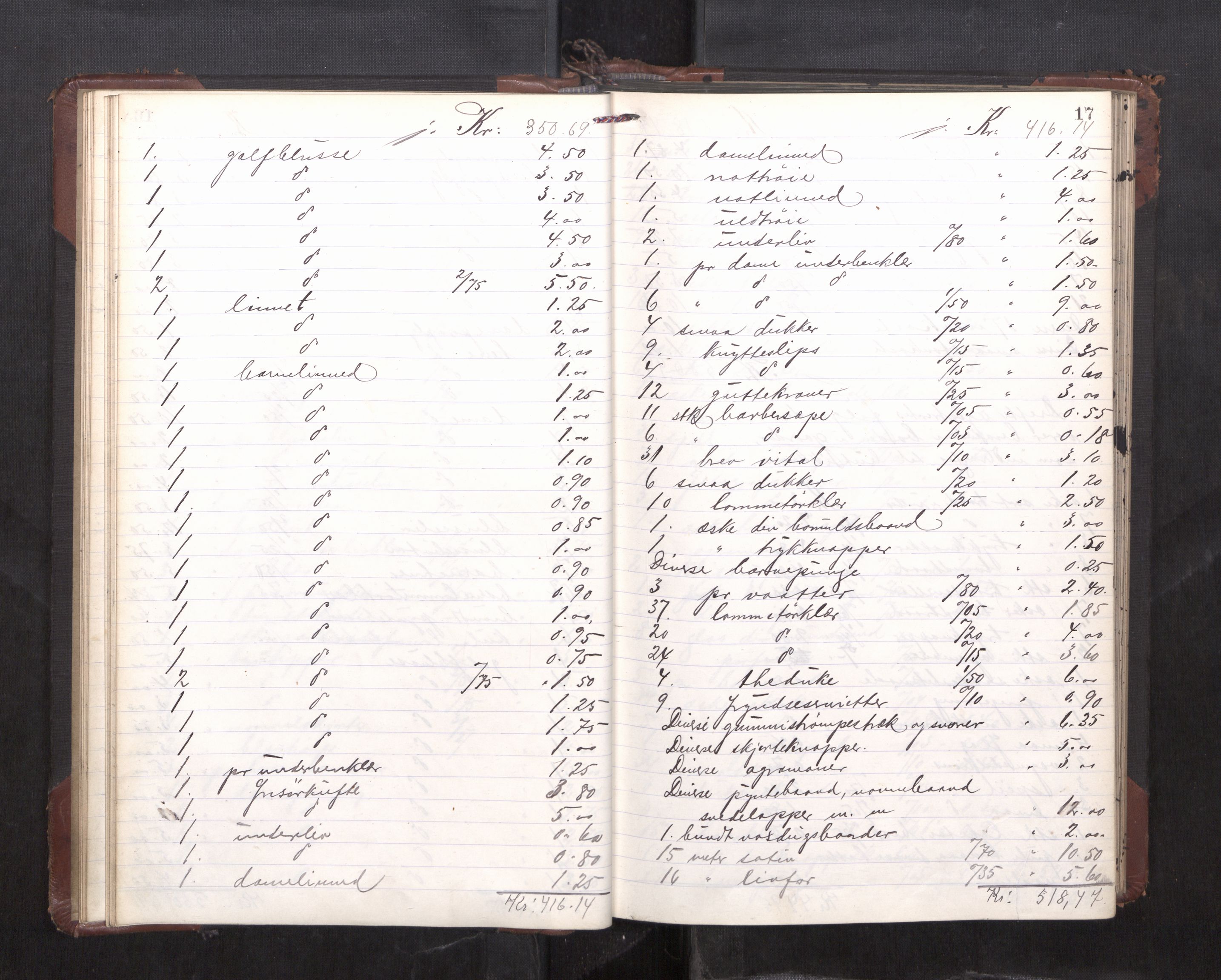 Trondheim byfogd, AV/SAT-A-0003/1/3/3C/L0036: Skifteregistreringsprotokoll - 14/4-24/9. (u/ register), 1915-1918, s. 17