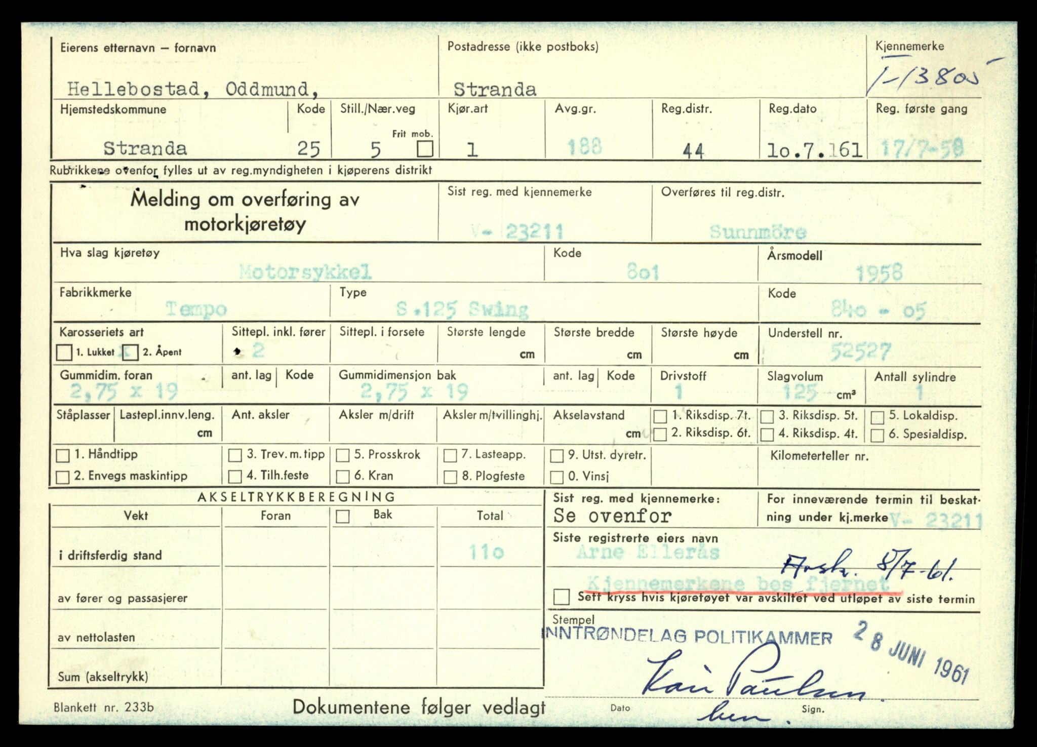 Møre og Romsdal vegkontor - Ålesund trafikkstasjon, AV/SAT-A-4099/F/Fe/L0041: Registreringskort for kjøretøy T 13710 - T 13905, 1927-1998, s. 1673