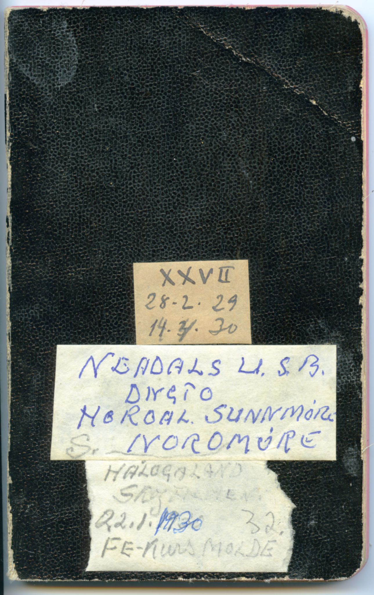 Gerhard Kjølås-arkivet, FMFB/A-1081/F/L0032: Bok XXVII, 1929-1930