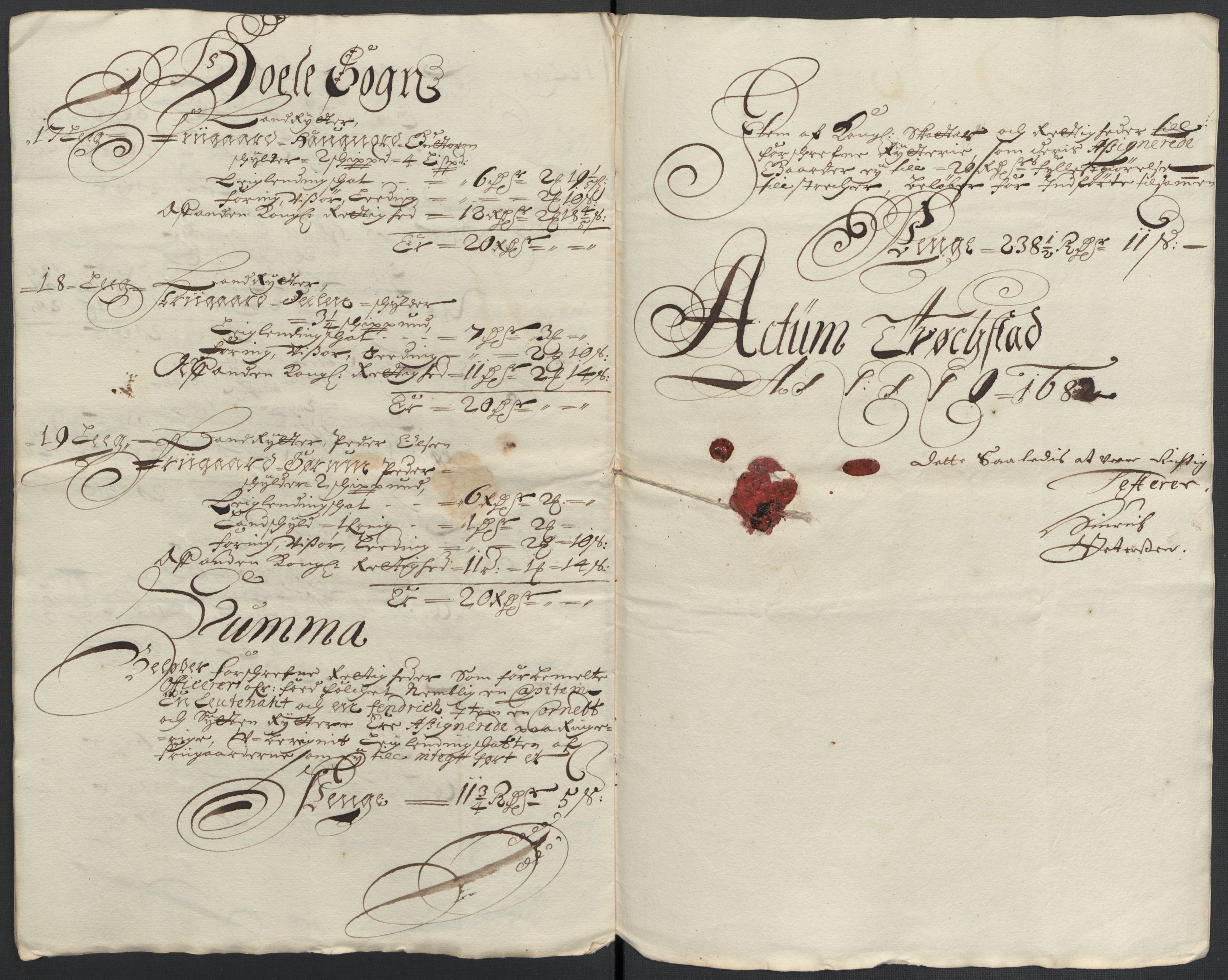 Rentekammeret inntil 1814, Reviderte regnskaper, Fogderegnskap, AV/RA-EA-4092/R21/L1445: Fogderegnskap Ringerike og Hallingdal, 1681-1689, s. 429