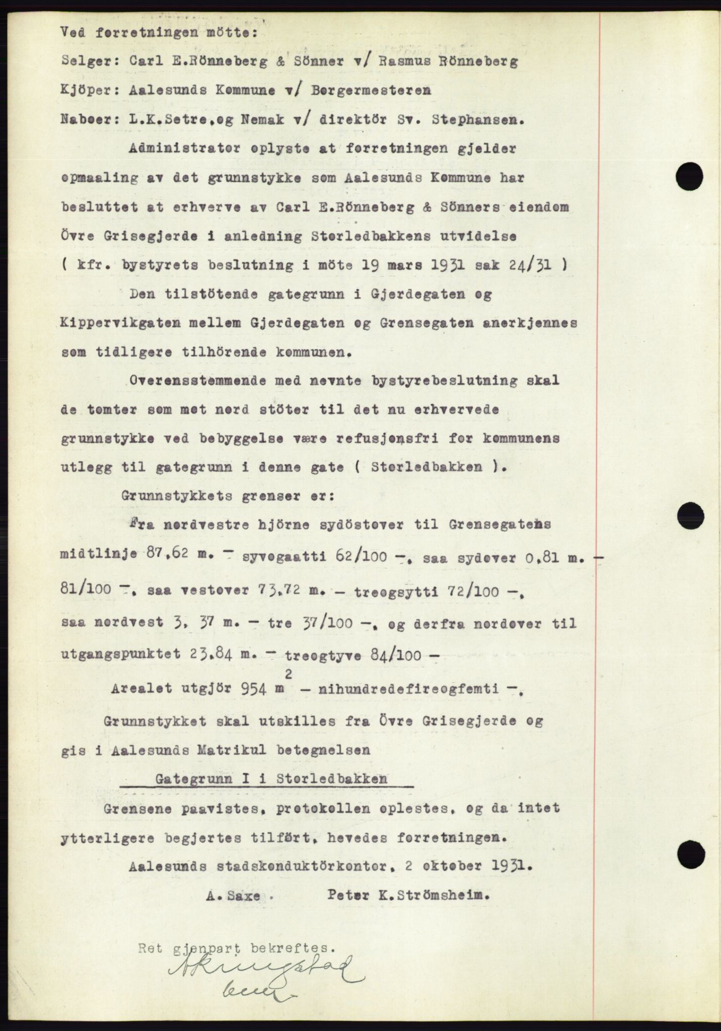 Ålesund byfogd, AV/SAT-A-4384: Pantebok nr. 31, 1933-1934, Tingl.dato: 19.09.1933