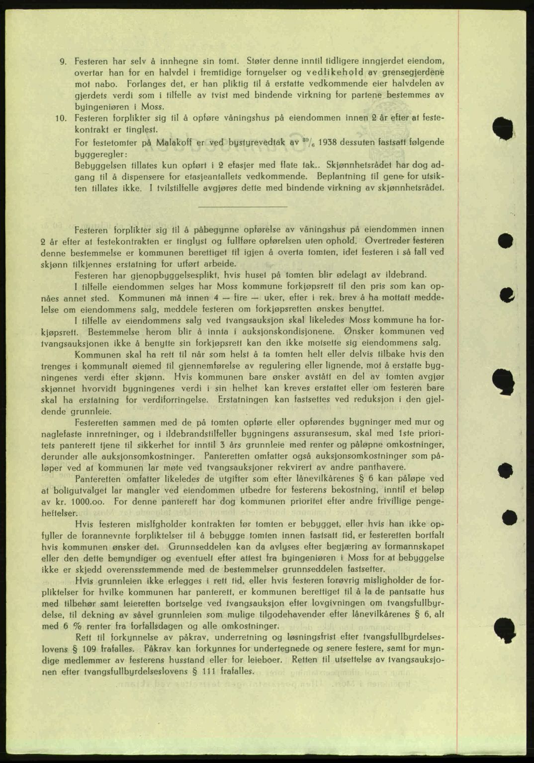 Moss sorenskriveri, SAO/A-10168: Pantebok nr. A5, 1938-1939, Dagboknr: 2716/1938