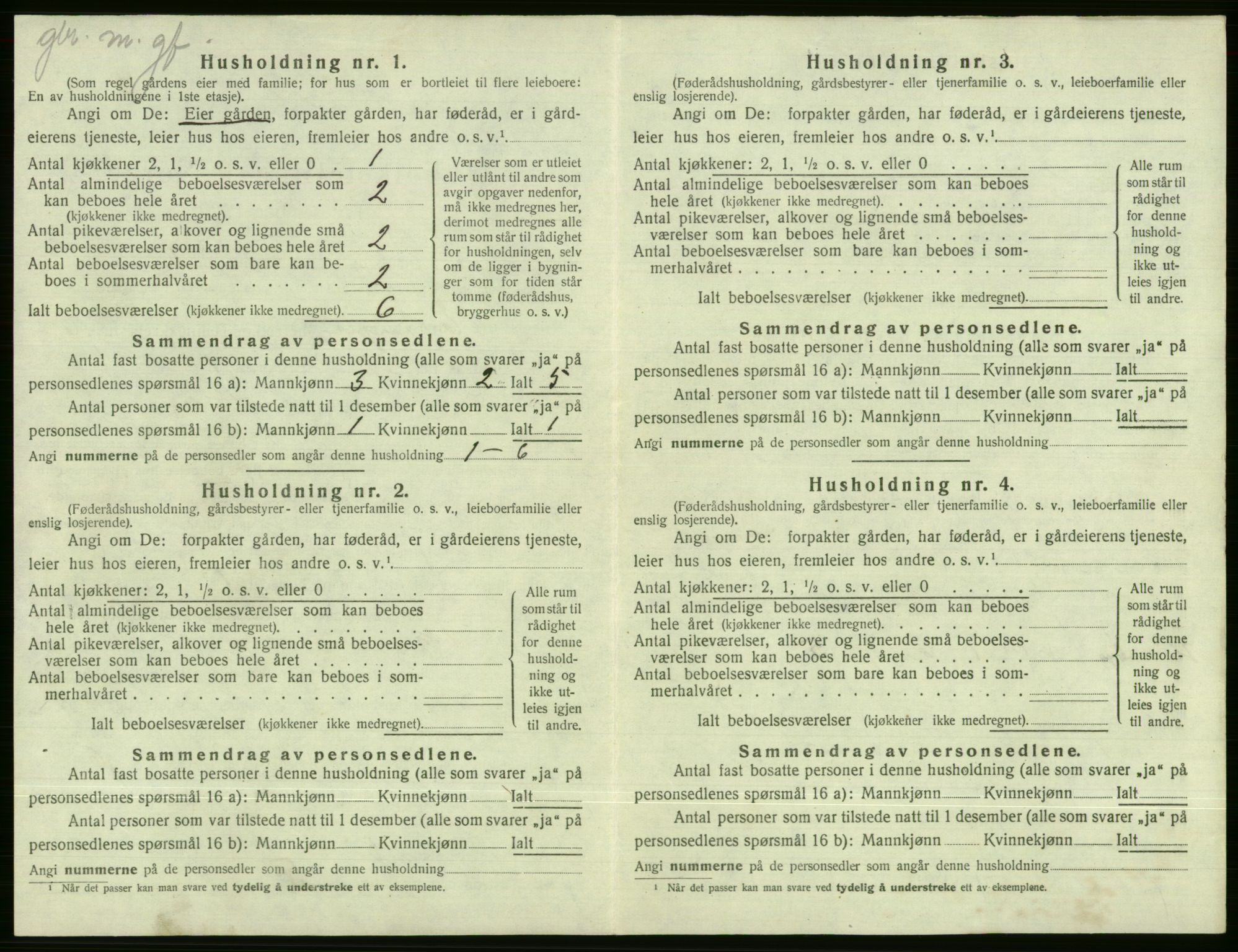SAB, Folketelling 1920 for 1237 Evanger herred, 1920, s. 676