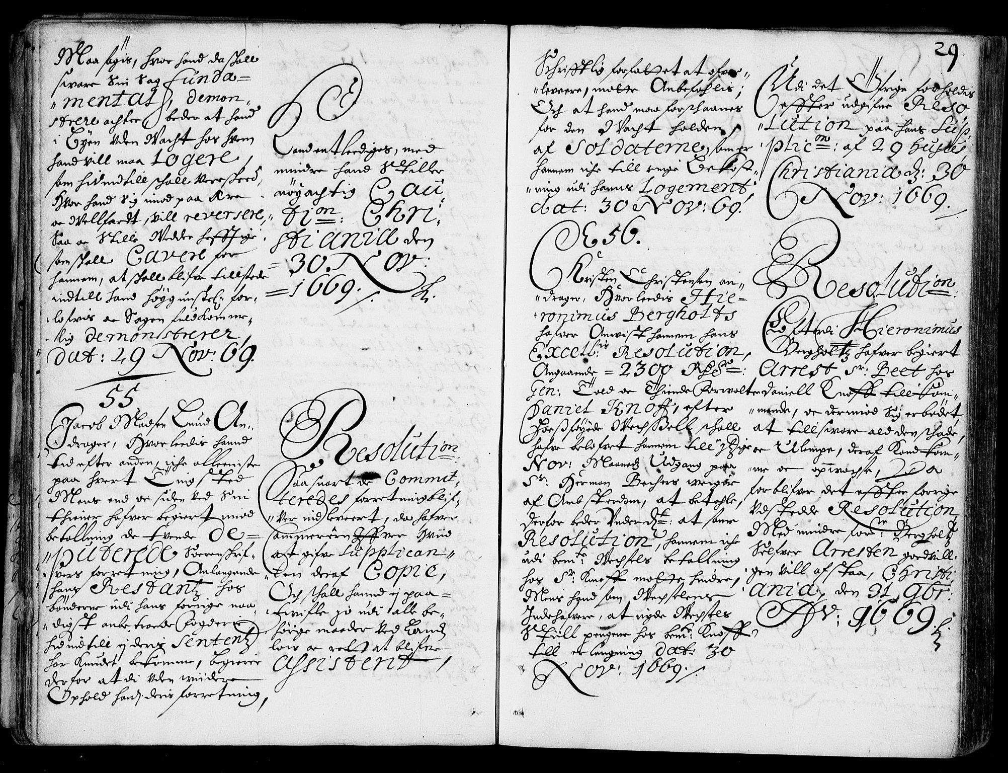 Stattholderembetet 1572-1771, AV/RA-EA-2870/Ad/L0002: Supplikasjons- og resolusjonsprotokoll, 1669-1671, s. 28b-29a