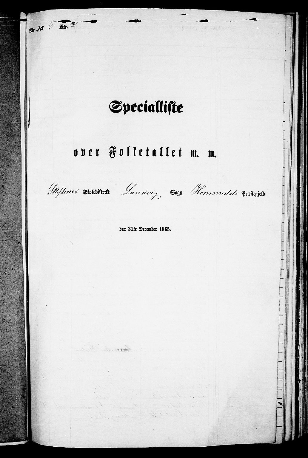 RA, Folketelling 1865 for 0924P Homedal prestegjeld, 1865, s. 124