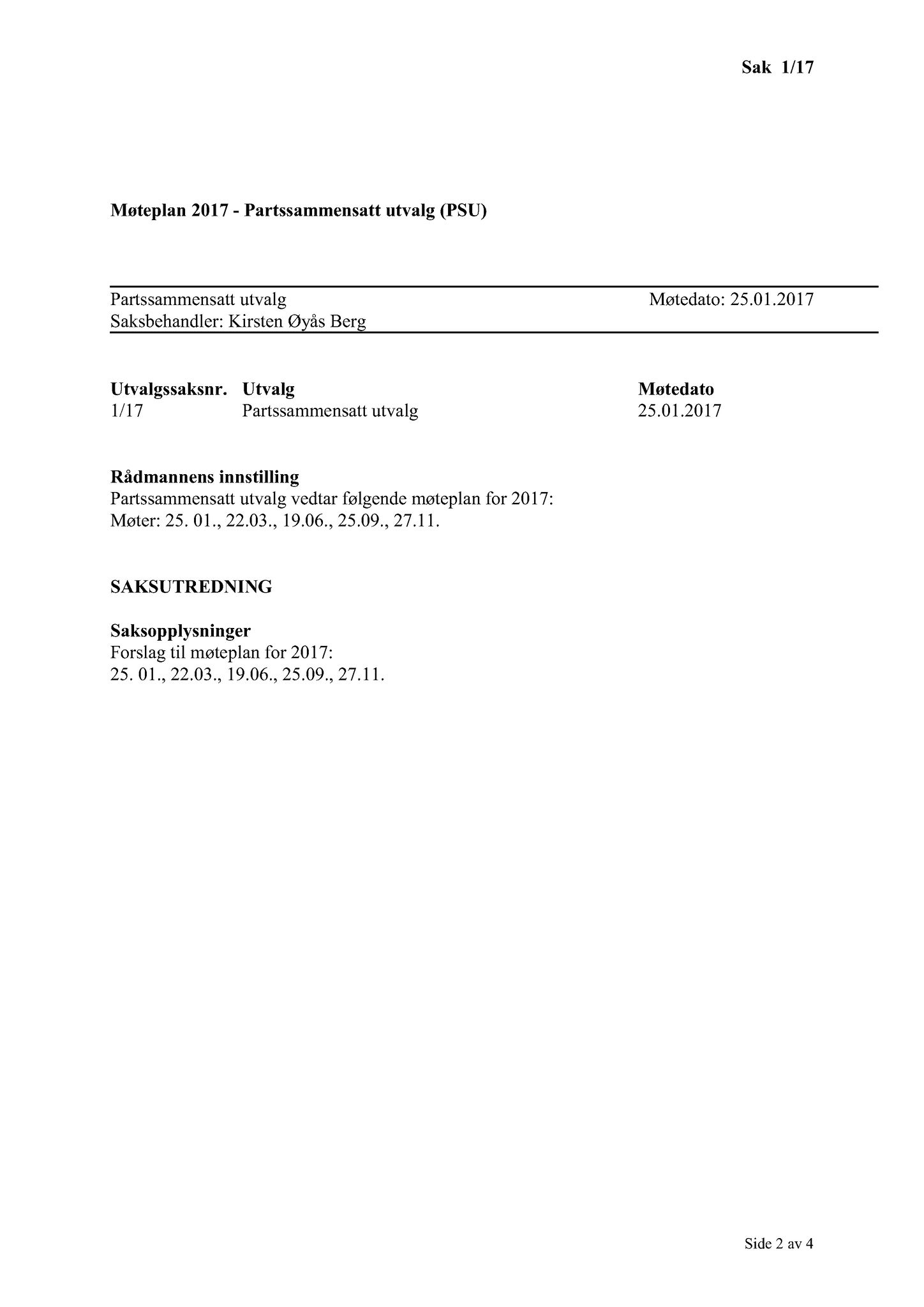 Klæbu Kommune, TRKO/KK/11-PSU/L002: Partssammensatt utvalg - Møtedokumenter, 2017, s. 3