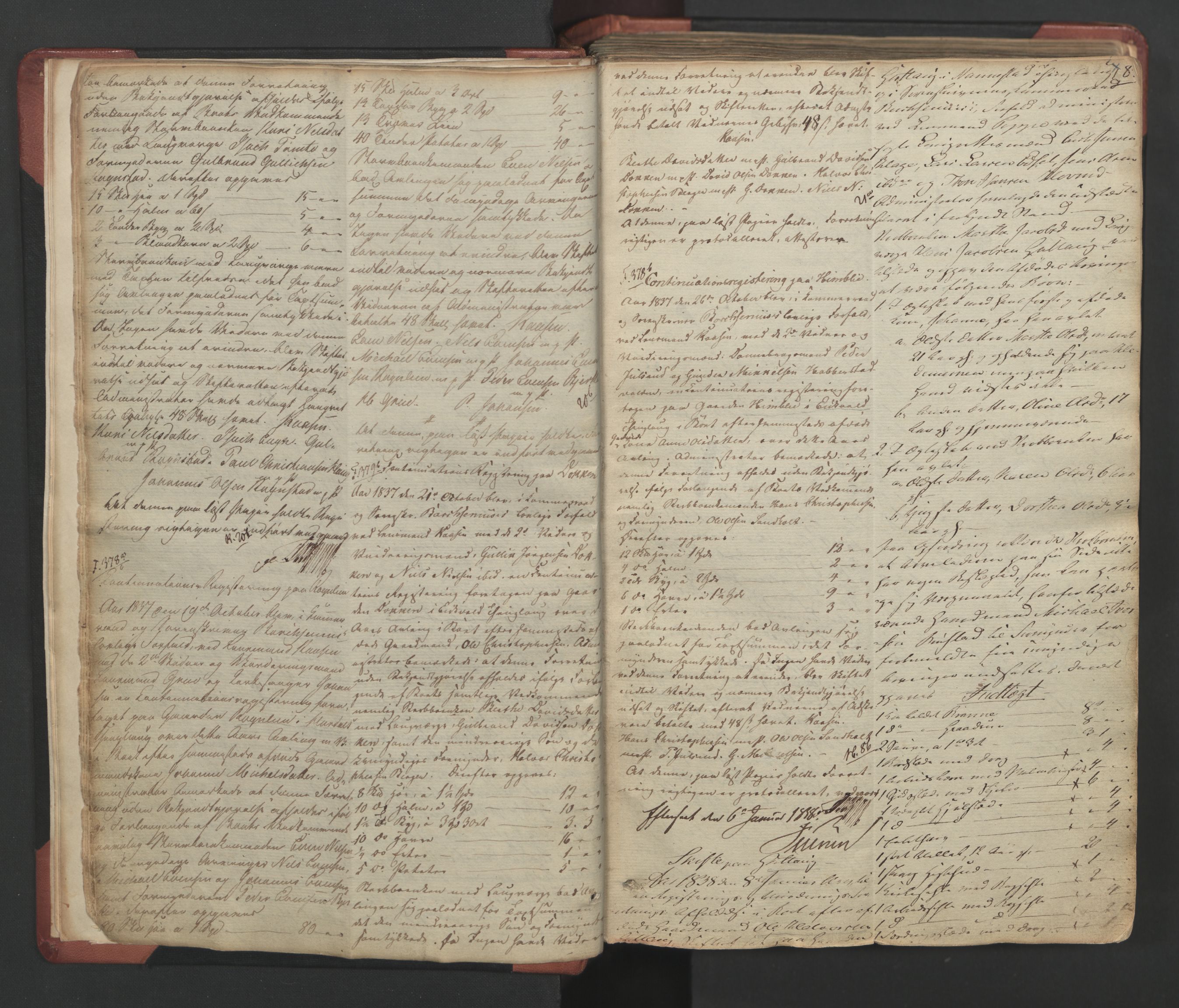 Øvre Romerike sorenskriveri, AV/SAO-A-10649/H/Hb/L0026: Skifteprotokoll nr. 26, 1837-1863, s. 7b-8a