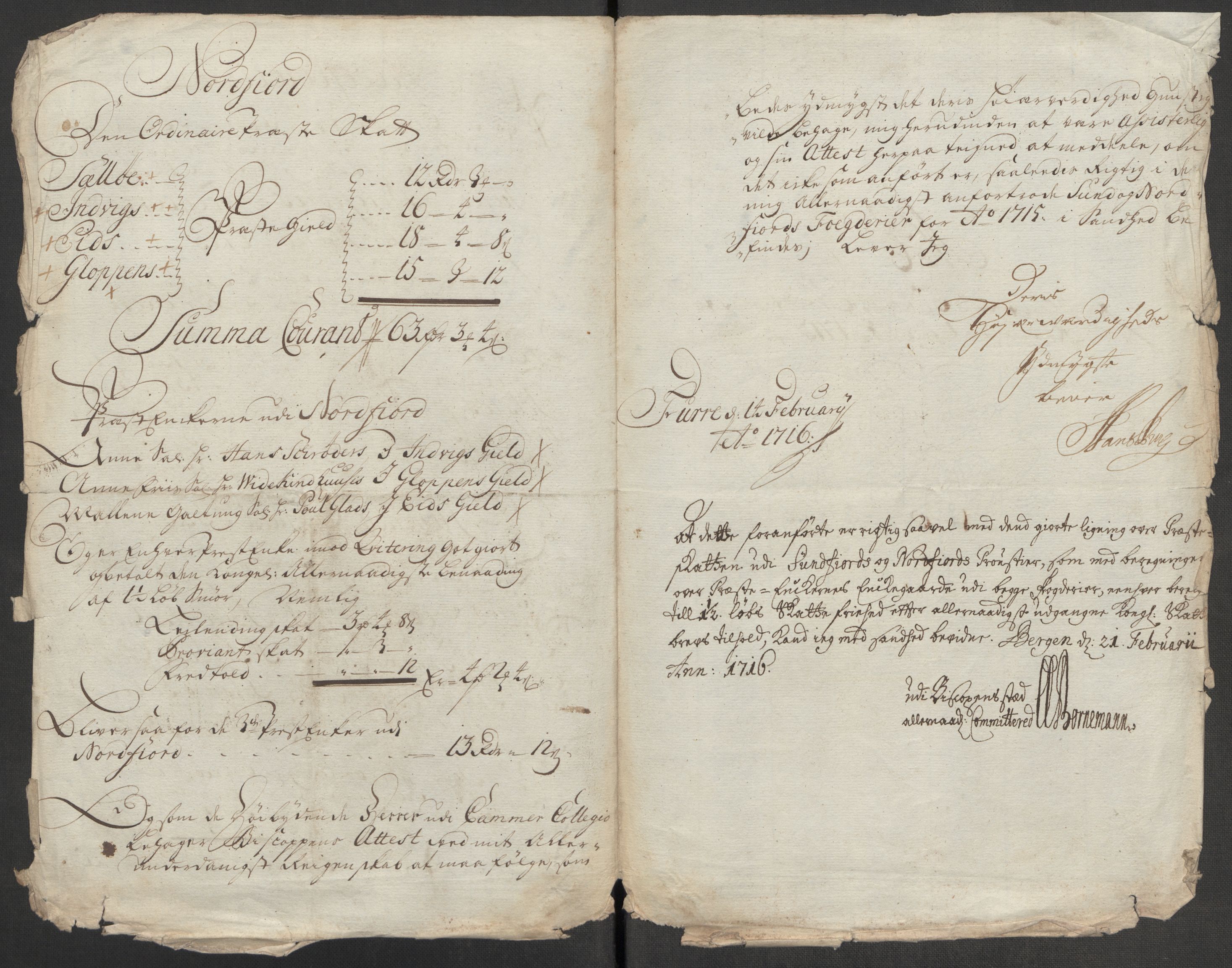 Rentekammeret inntil 1814, Reviderte regnskaper, Fogderegnskap, RA/EA-4092/R53/L3439: Fogderegnskap Sunn- og Nordfjord, 1715, s. 273