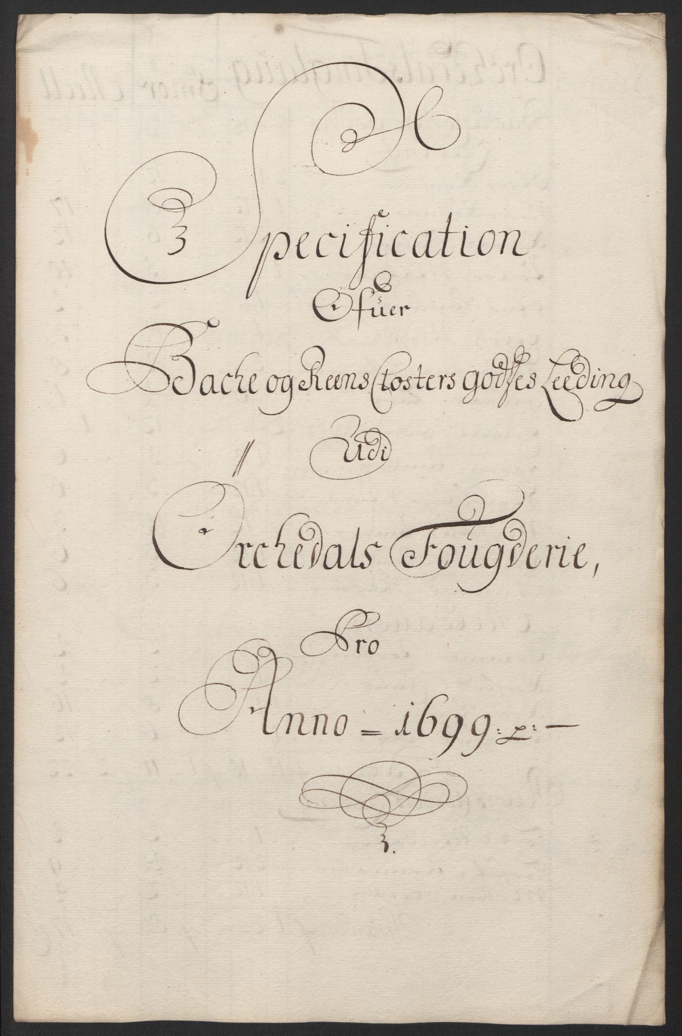 Rentekammeret inntil 1814, Reviderte regnskaper, Fogderegnskap, RA/EA-4092/R60/L3949: Fogderegnskap Orkdal og Gauldal, 1699, s. 187