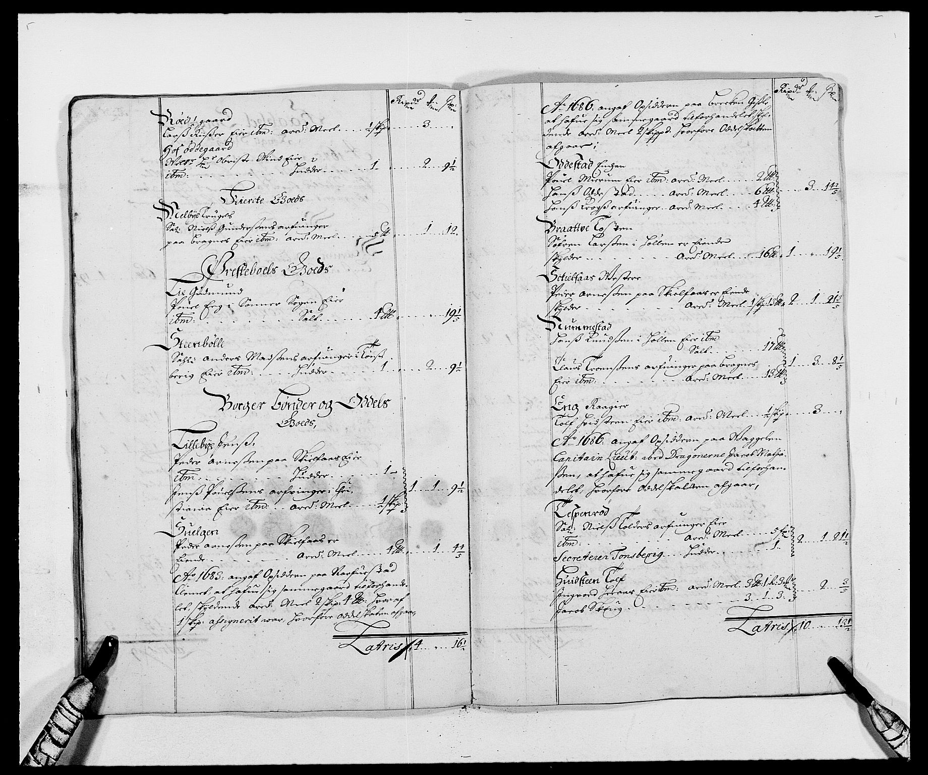 Rentekammeret inntil 1814, Reviderte regnskaper, Fogderegnskap, AV/RA-EA-4092/R02/L0105: Fogderegnskap Moss og Verne kloster, 1685-1687, s. 232