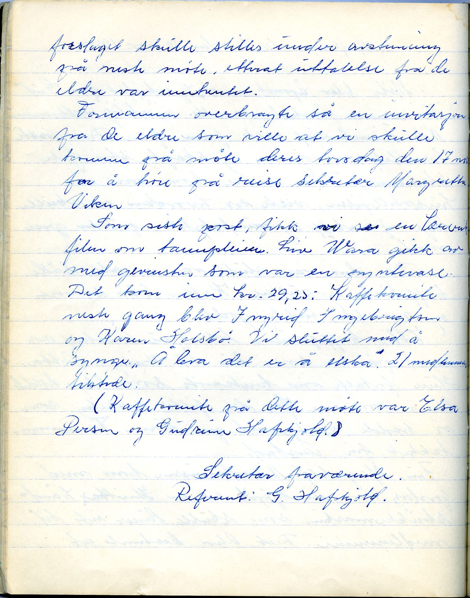 Vadsø sanitetsforening, FMFB/A-1060/A/Ab/L0003: Møtebok, 1955-1958