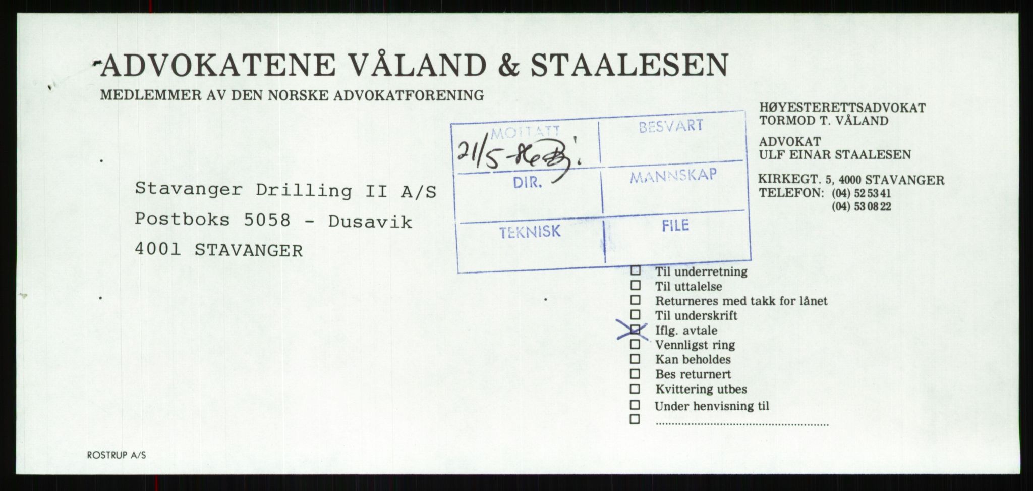 Pa 1503 - Stavanger Drilling AS, SAST/A-101906/Da/L0001: Alexander L. Kielland - Begrensningssak Stavanger byrett, 1986, s. 626