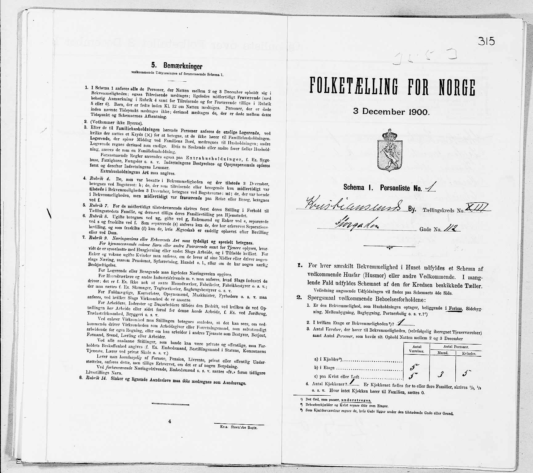 SAT, Folketelling 1900 for 1503 Kristiansund kjøpstad, 1900, s. 1392