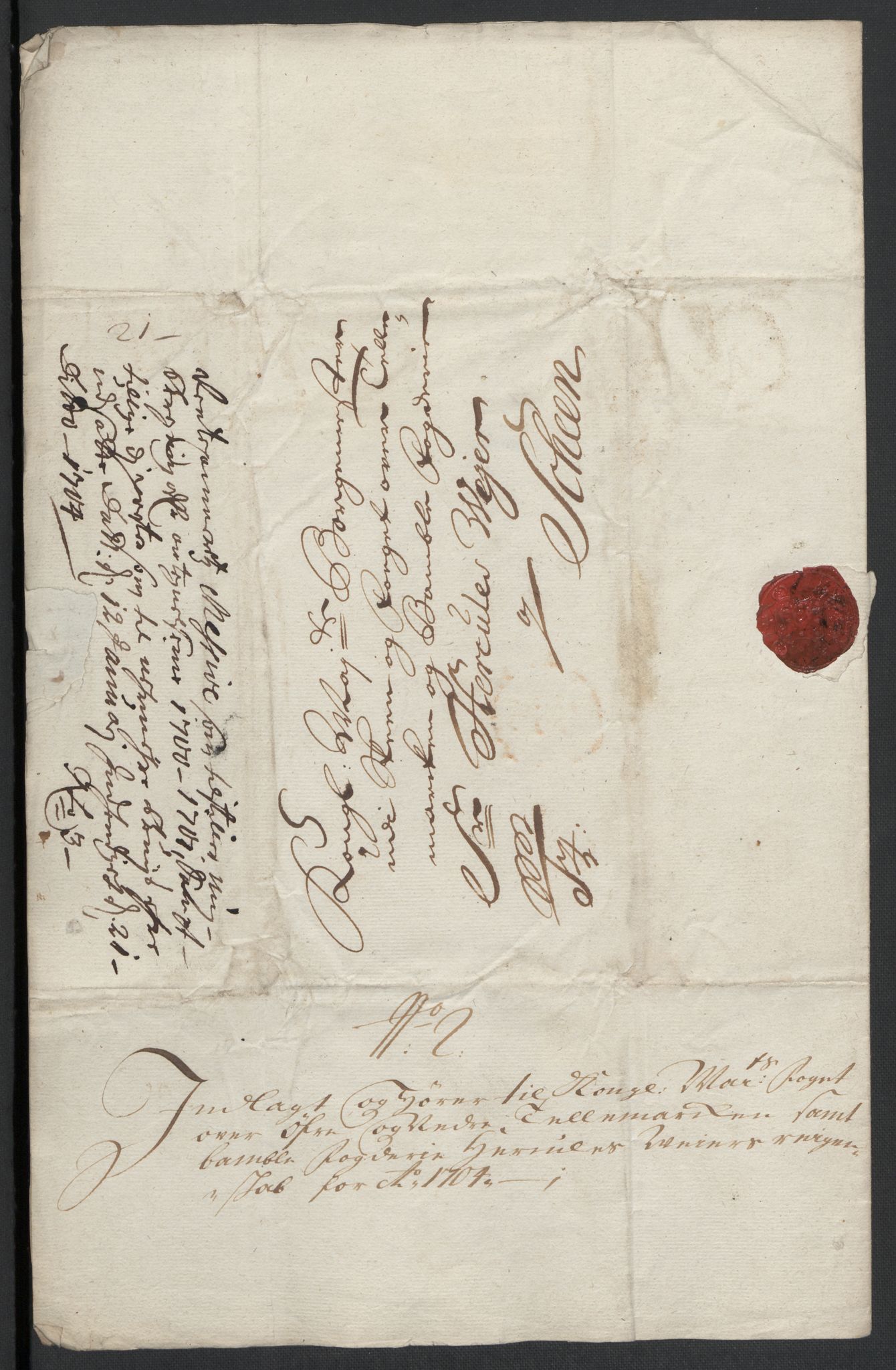 Rentekammeret inntil 1814, Reviderte regnskaper, Fogderegnskap, AV/RA-EA-4092/R36/L2111: Fogderegnskap Øvre og Nedre Telemark og Bamble, 1704, s. 31