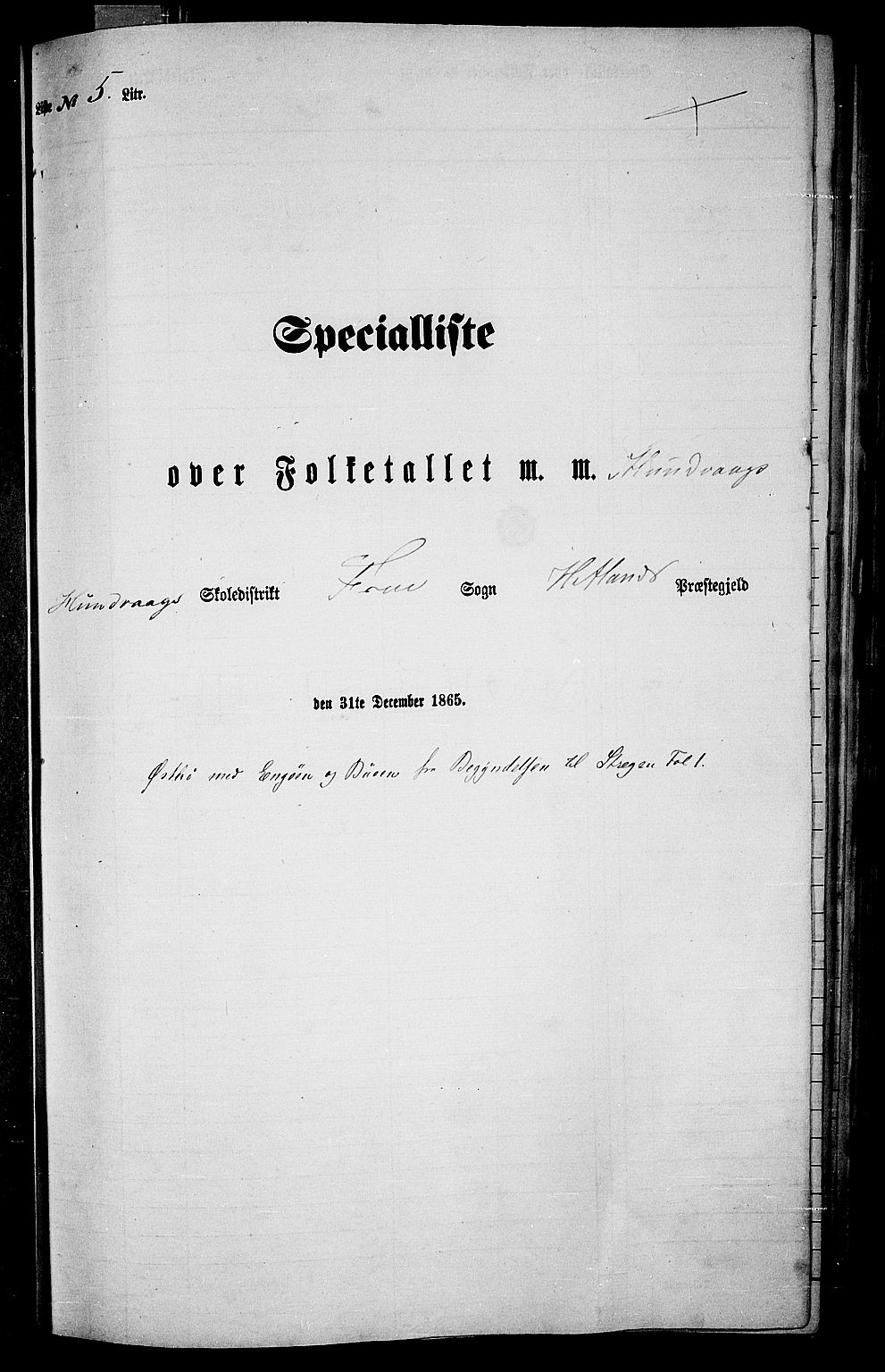 RA, Folketelling 1865 for 1126P Hetland prestegjeld, 1865, s. 63