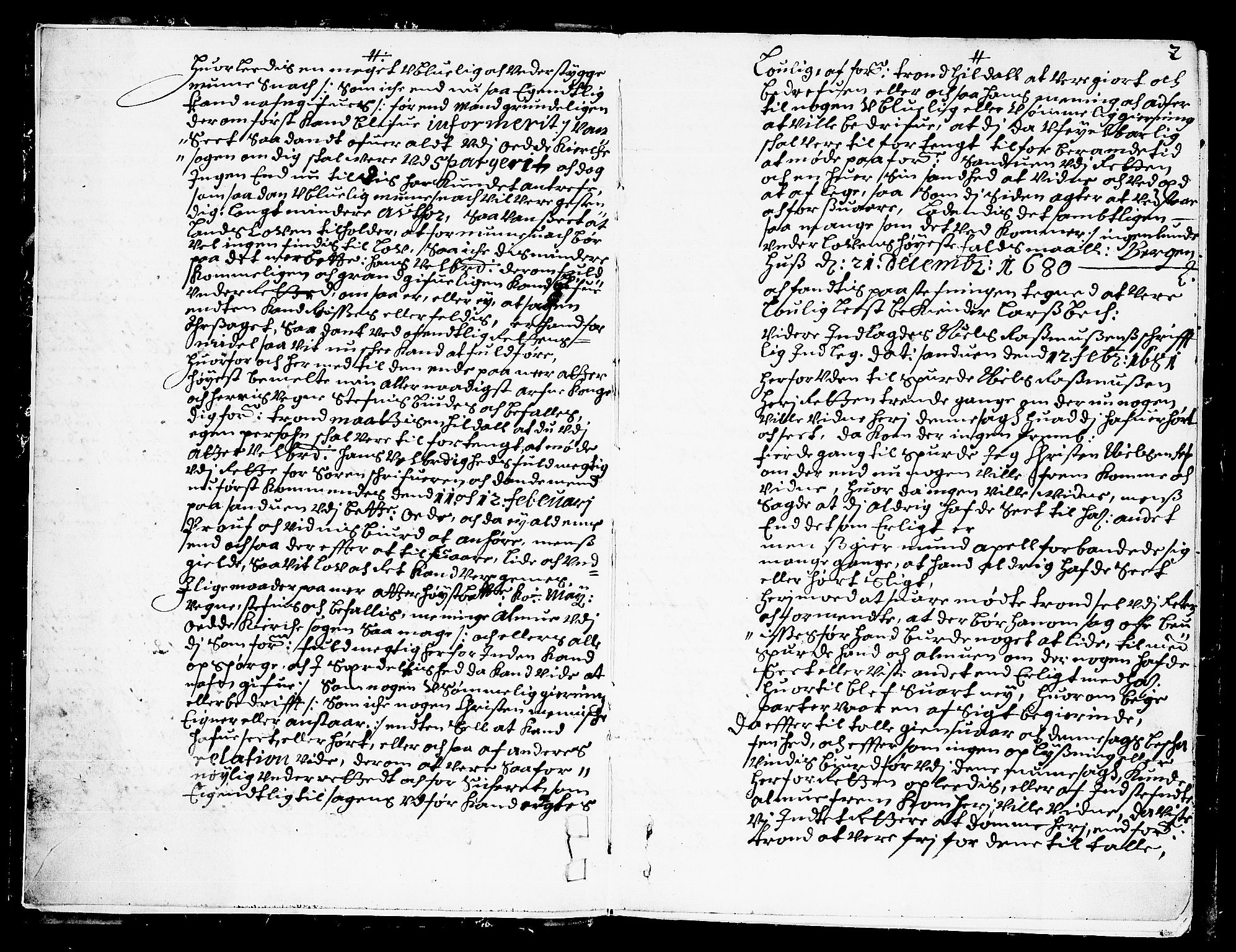 Hardanger og Voss sorenskriveri, SAB/A-2501/1/1A/1Ac/L0010: Tingbok for Hardanger, Lysekloster og Halsnøy kloster, 1681, s. 1b-2a