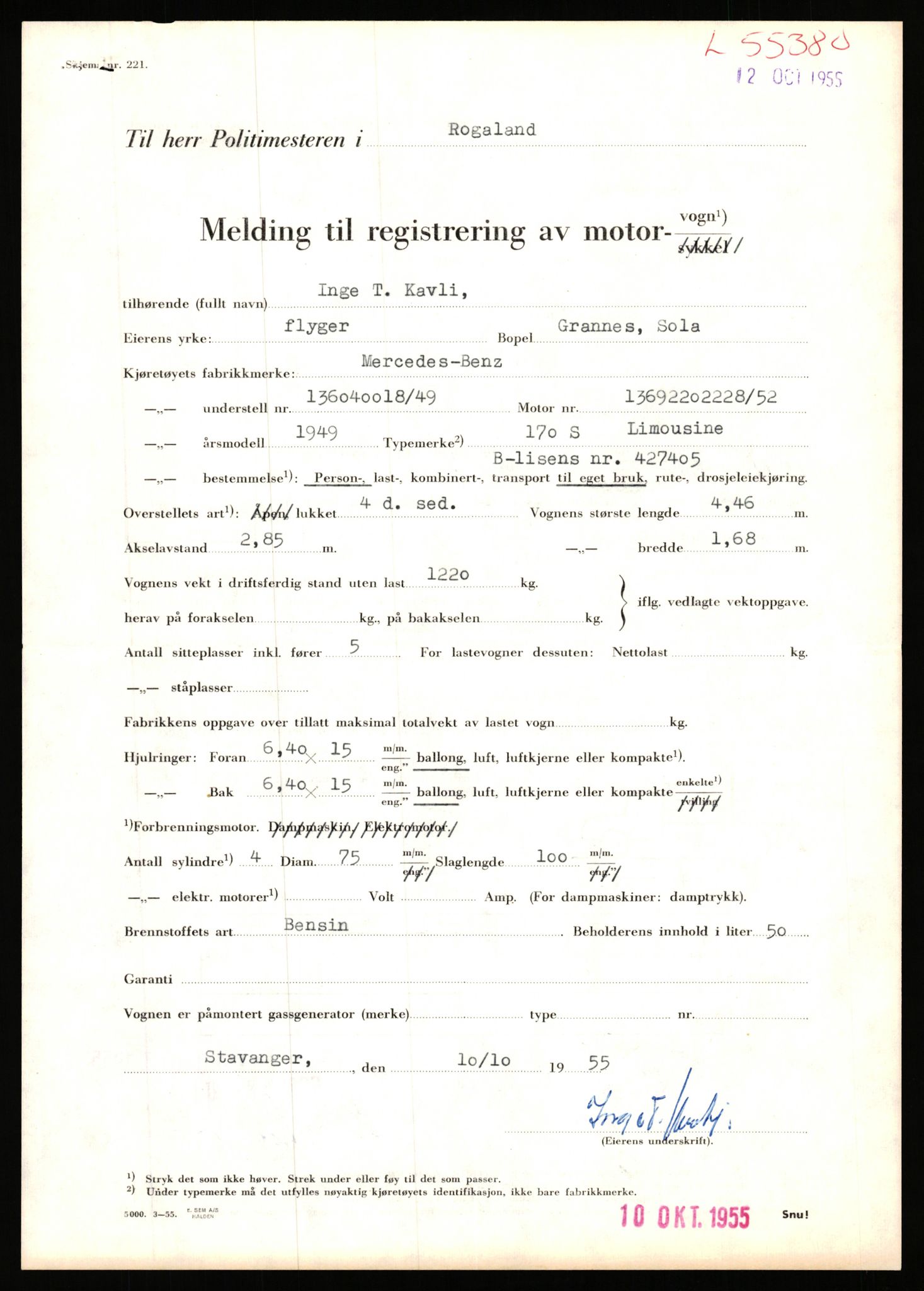 Stavanger trafikkstasjon, AV/SAST-A-101942/0/F/L0054: L-54200 - L-55699, 1930-1971, s. 2341