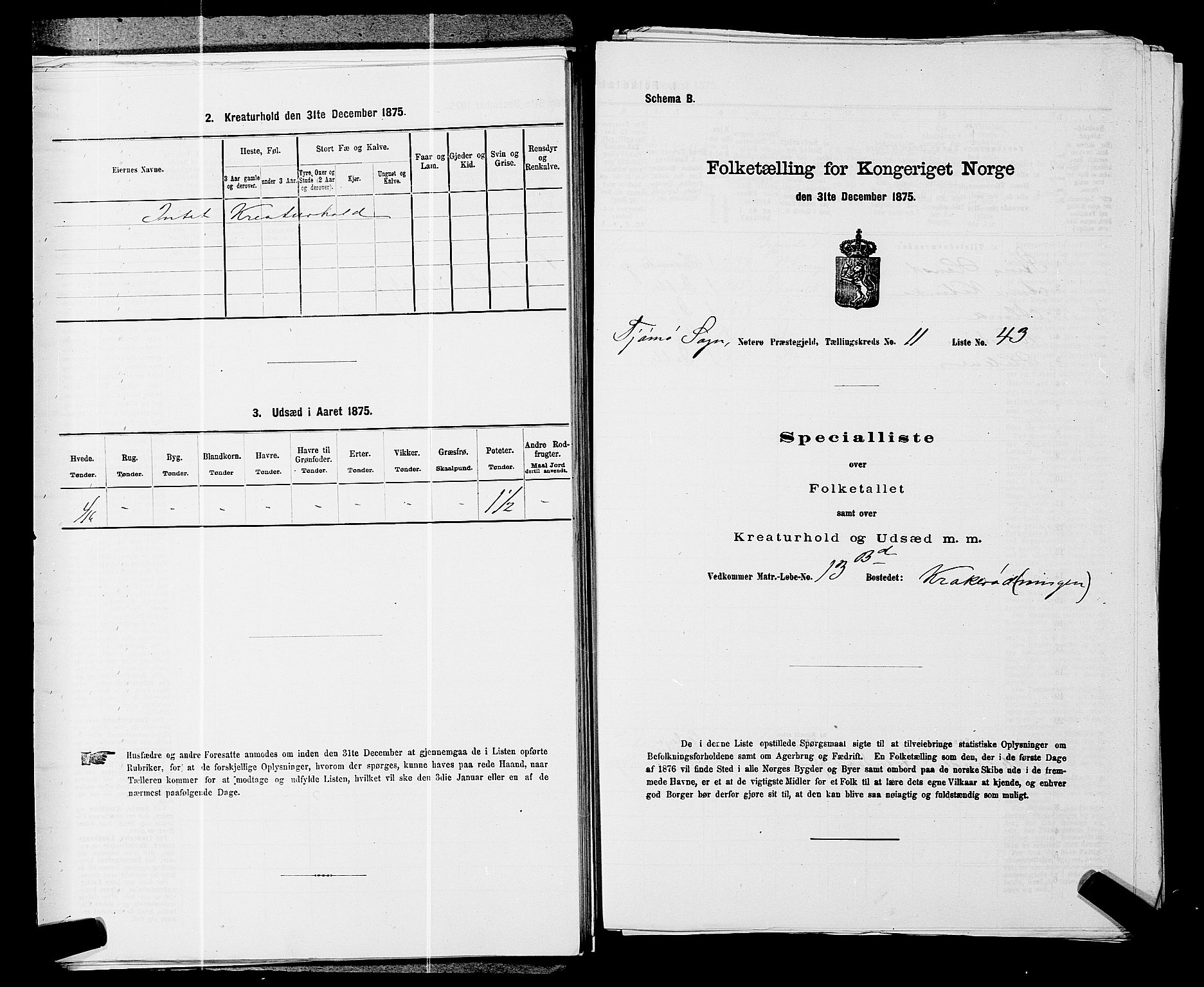SAKO, Folketelling 1875 for 0722P Nøtterøy prestegjeld, 1875, s. 2264