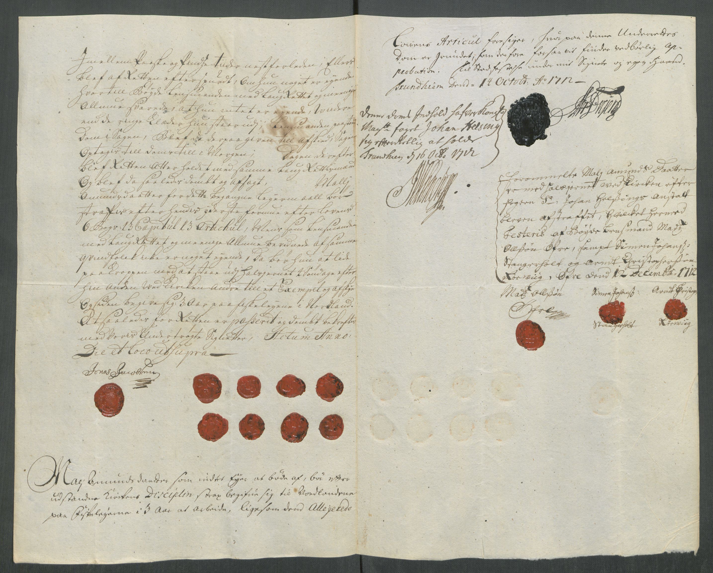 Rentekammeret inntil 1814, Reviderte regnskaper, Fogderegnskap, RA/EA-4092/R63/L4320: Fogderegnskap Inderøy, 1712, s. 252