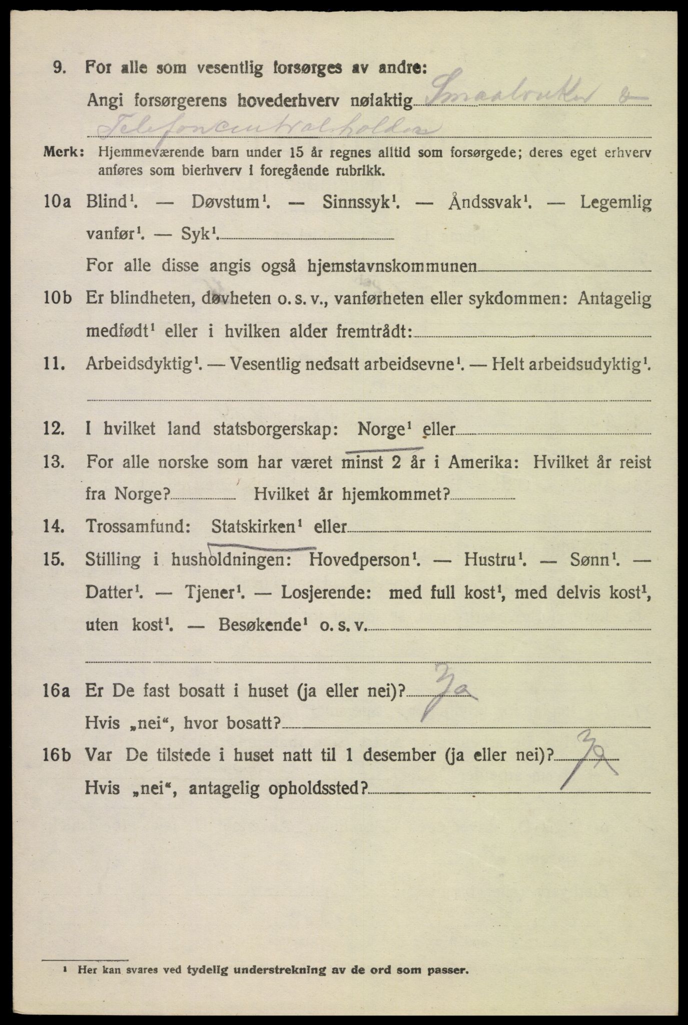 SAH, Folketelling 1920 for 0519 Sør-Fron herred, 1920, s. 2700