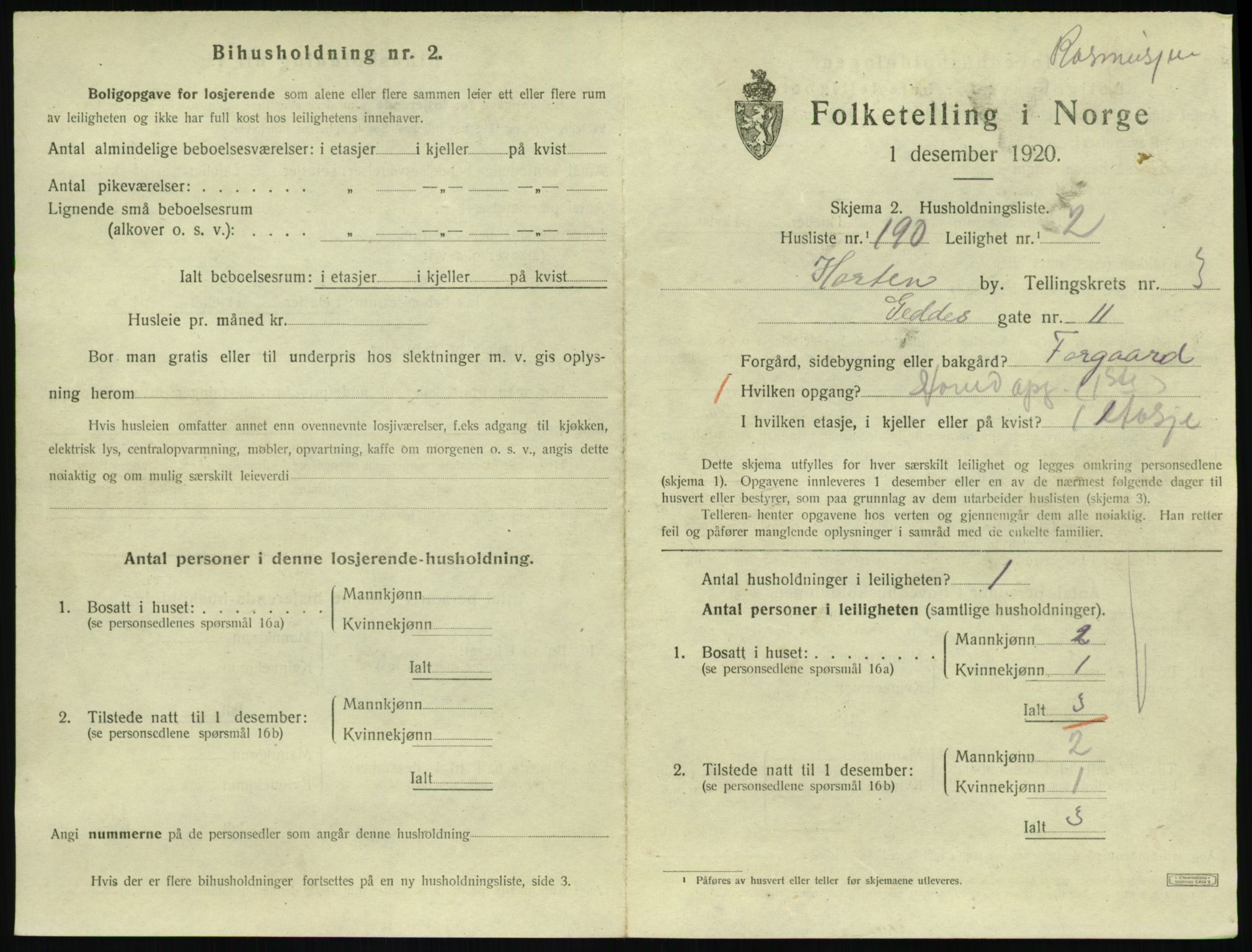 SAKO, Folketelling 1920 for 0703 Horten kjøpstad, 1920, s. 4735
